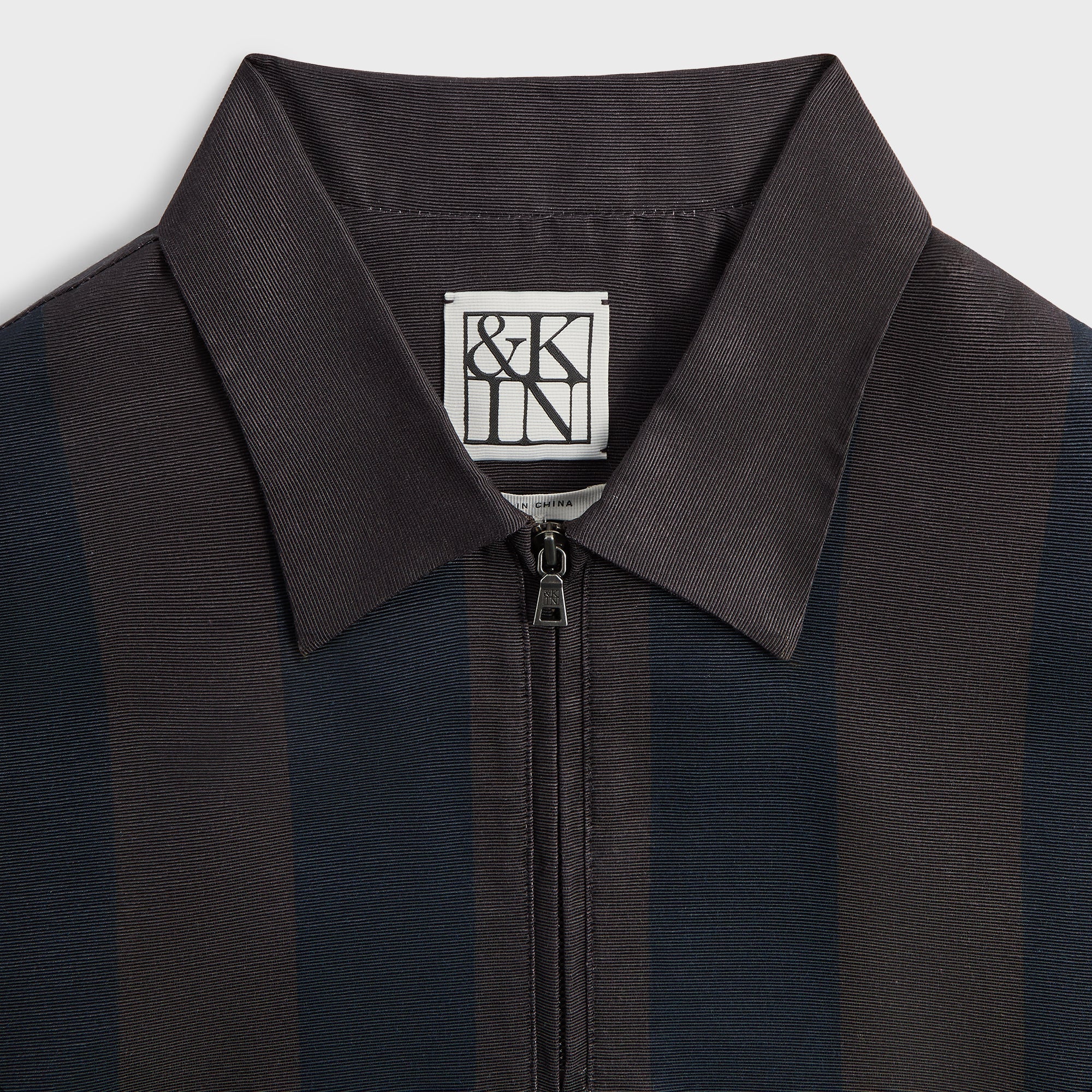 &Kin Montis Quarter Zip Faille Shirt - Cosmos - PH - Image 4