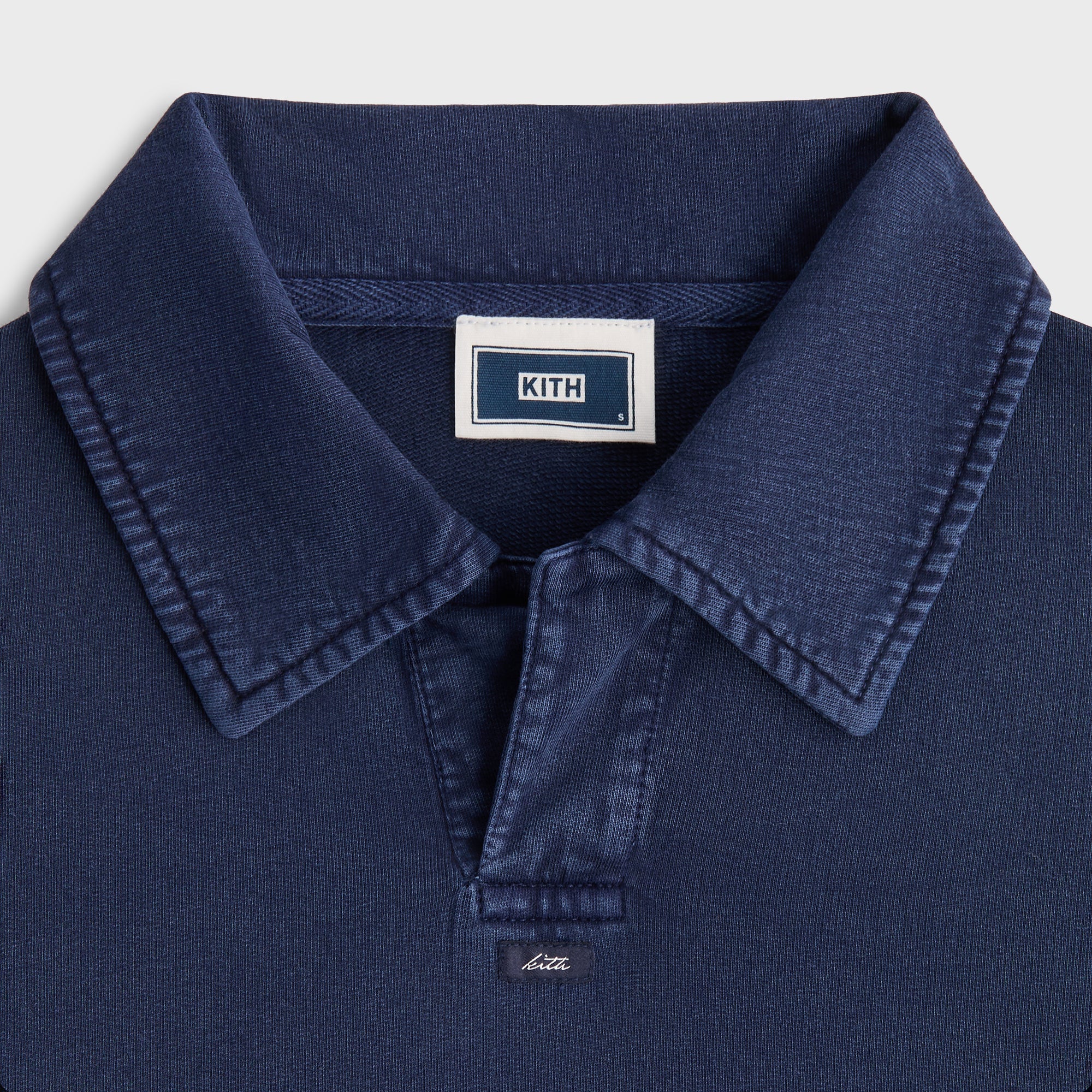 Kith Indigo Micro Fleece Nelson Pullover - Dark Indigo - Image 4