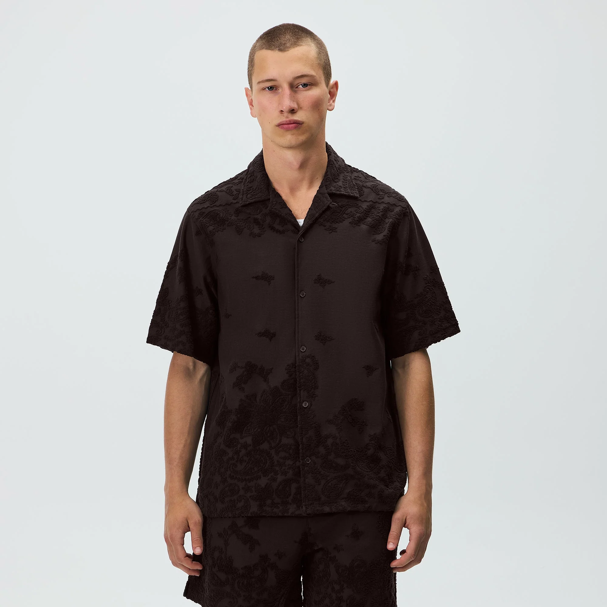 Kith Bandana Towel Terry Thompson Camp Collar Shirt - Kindling - Image 2