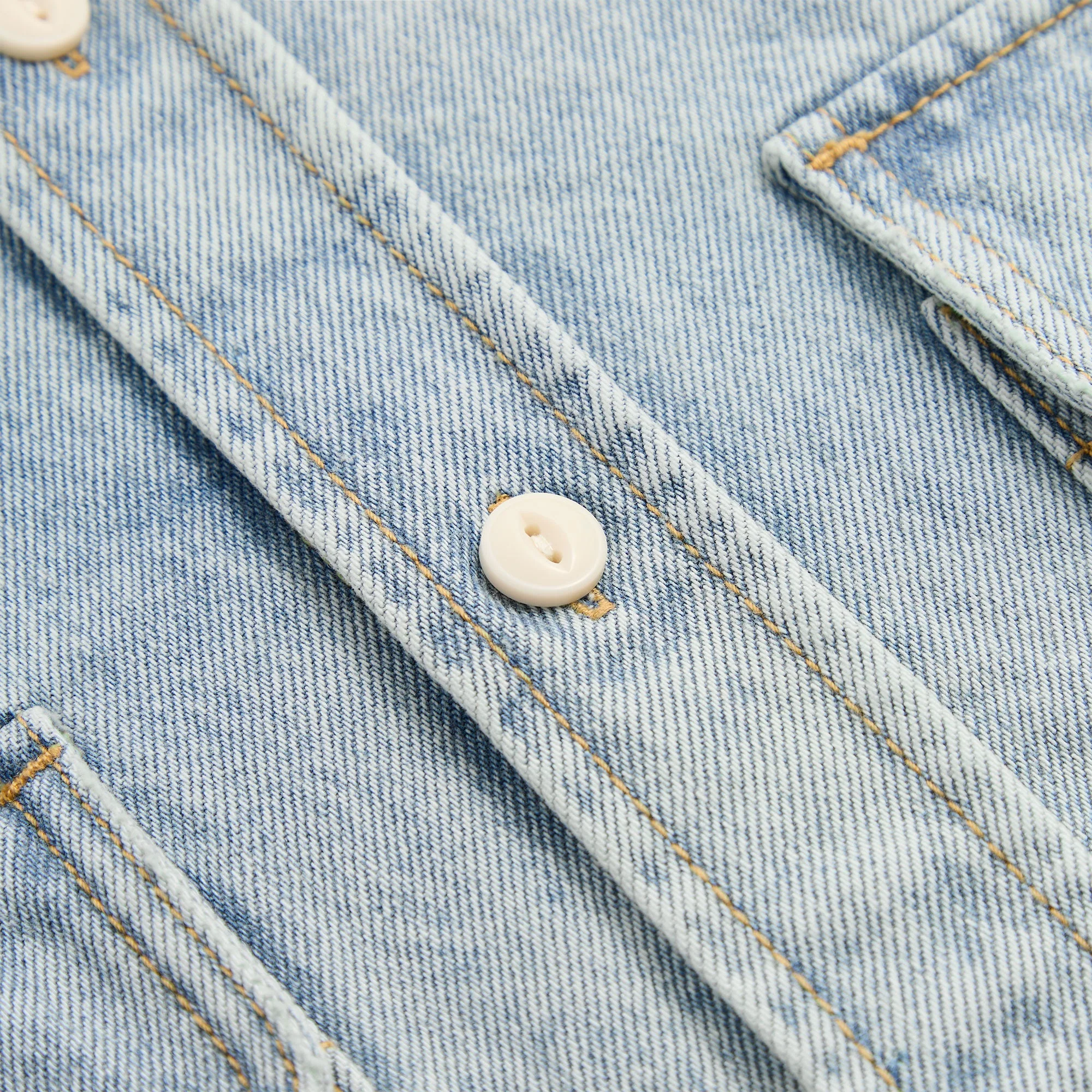 Kith Henson Denim Shirt - Light Indigo - Image 6