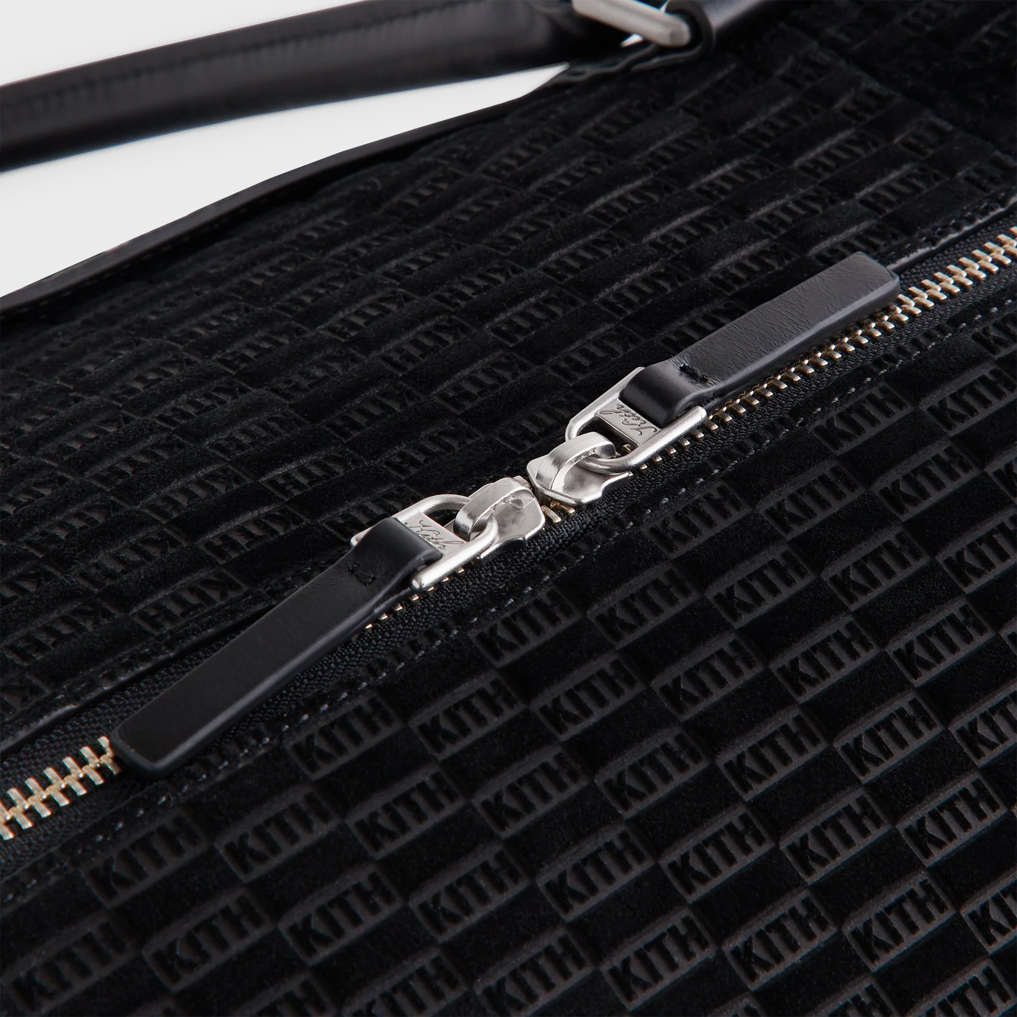 Kith Monogram Suede Traveler K55 Bag - Black - Image 4