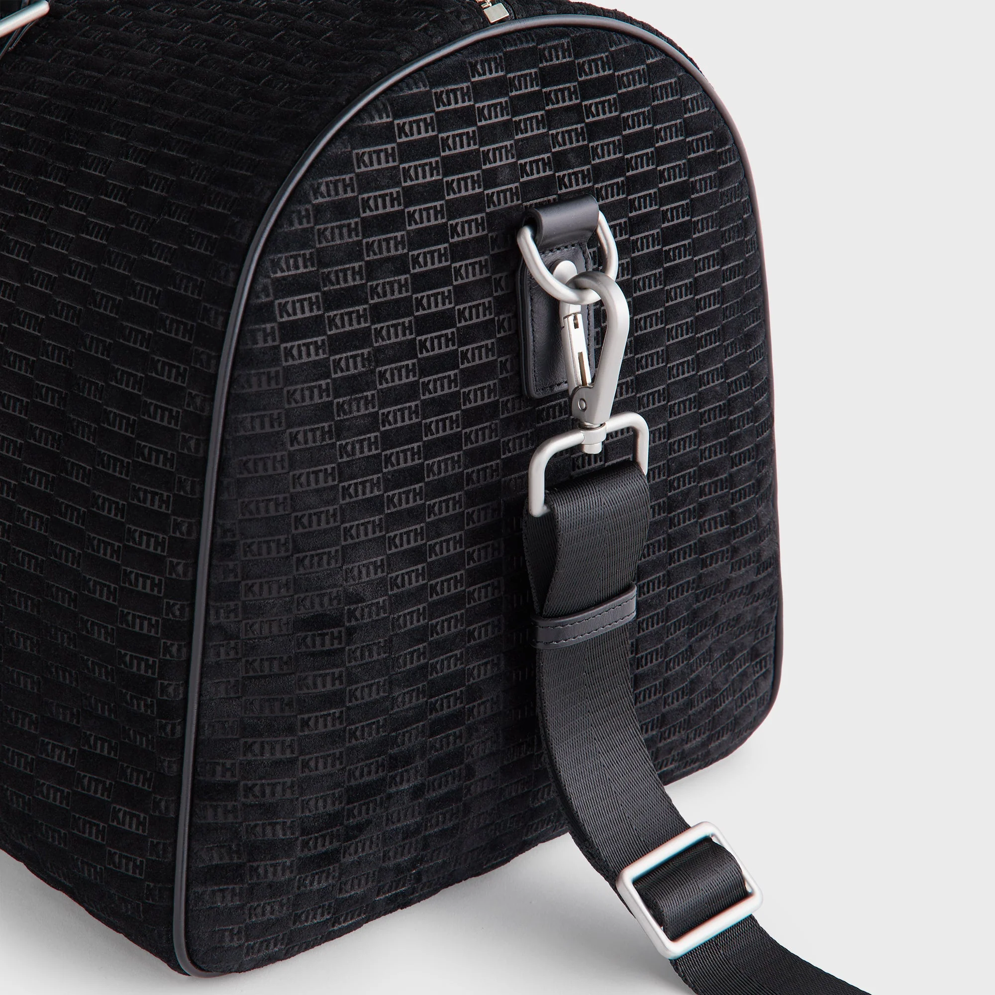 Kith Monogram Suede Traveler K55 Bag - Black - Image 5