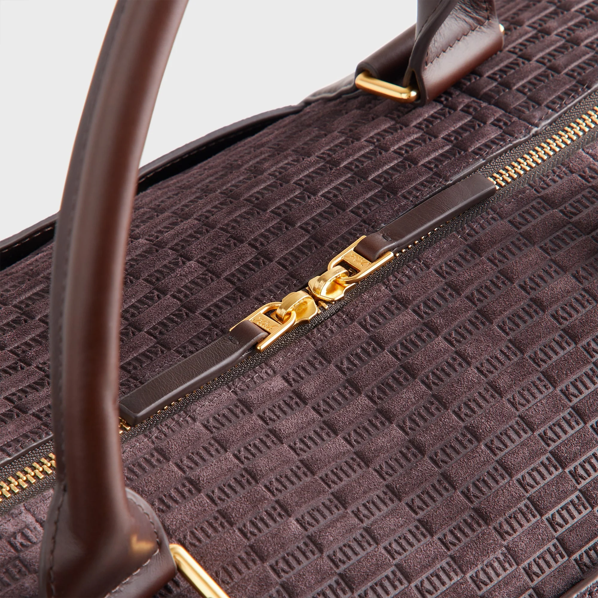 Kith Monogram Suede Traveler K55 Bag - Incognito - Image 4