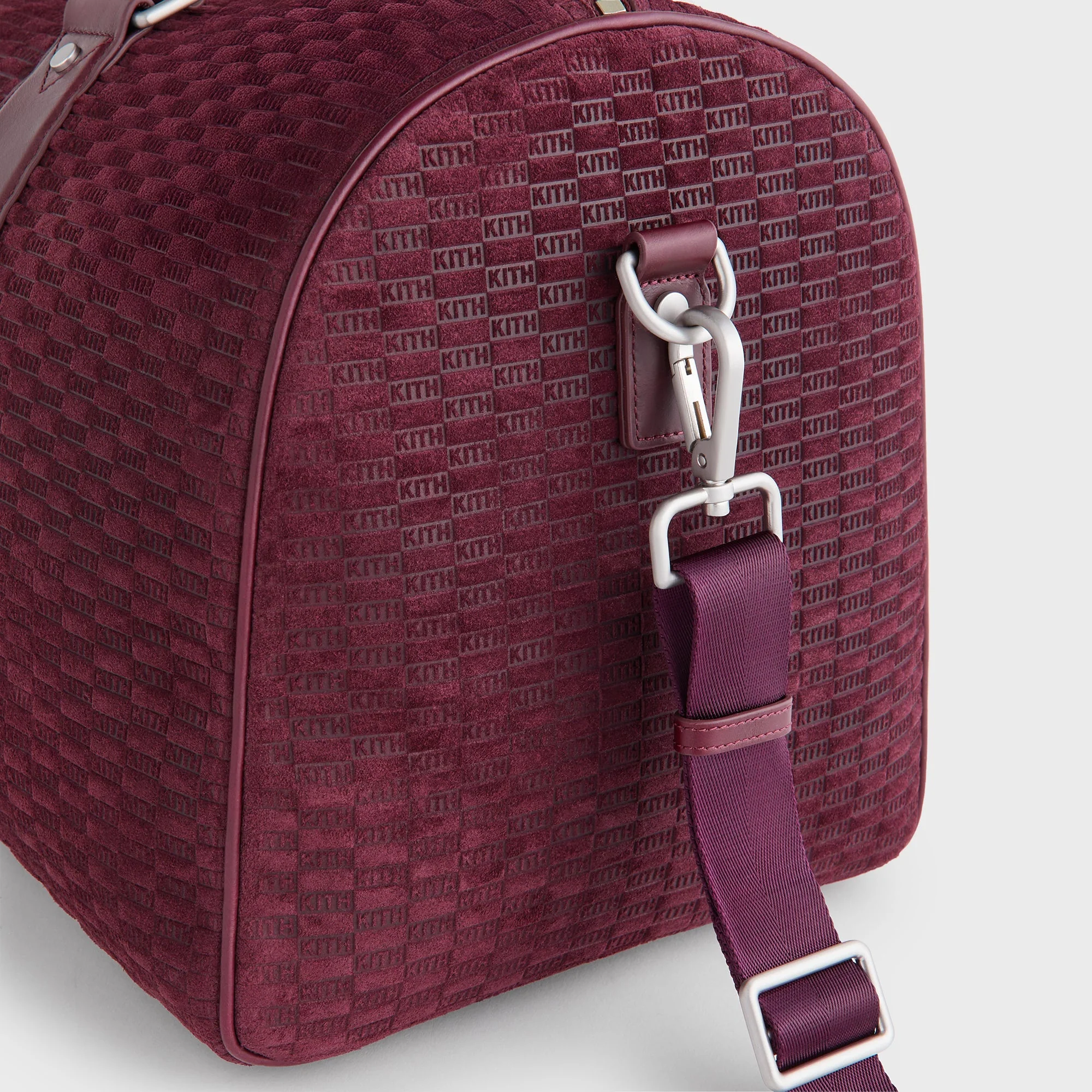 Kith Monogram Suede Traveler K55 Bag - Magma - Image 5