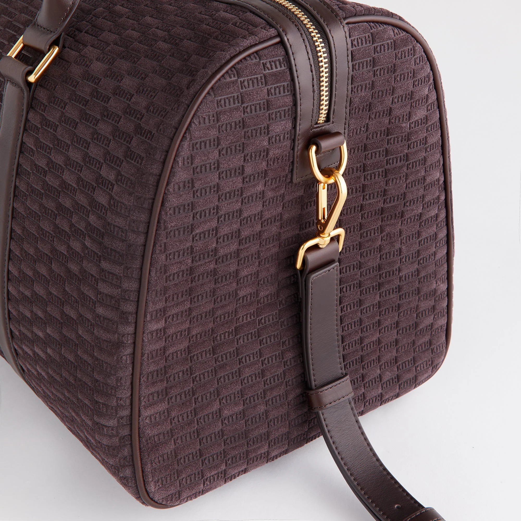 Kith Monogram Suede Traveler K40 Bag - Incognito - Image 5