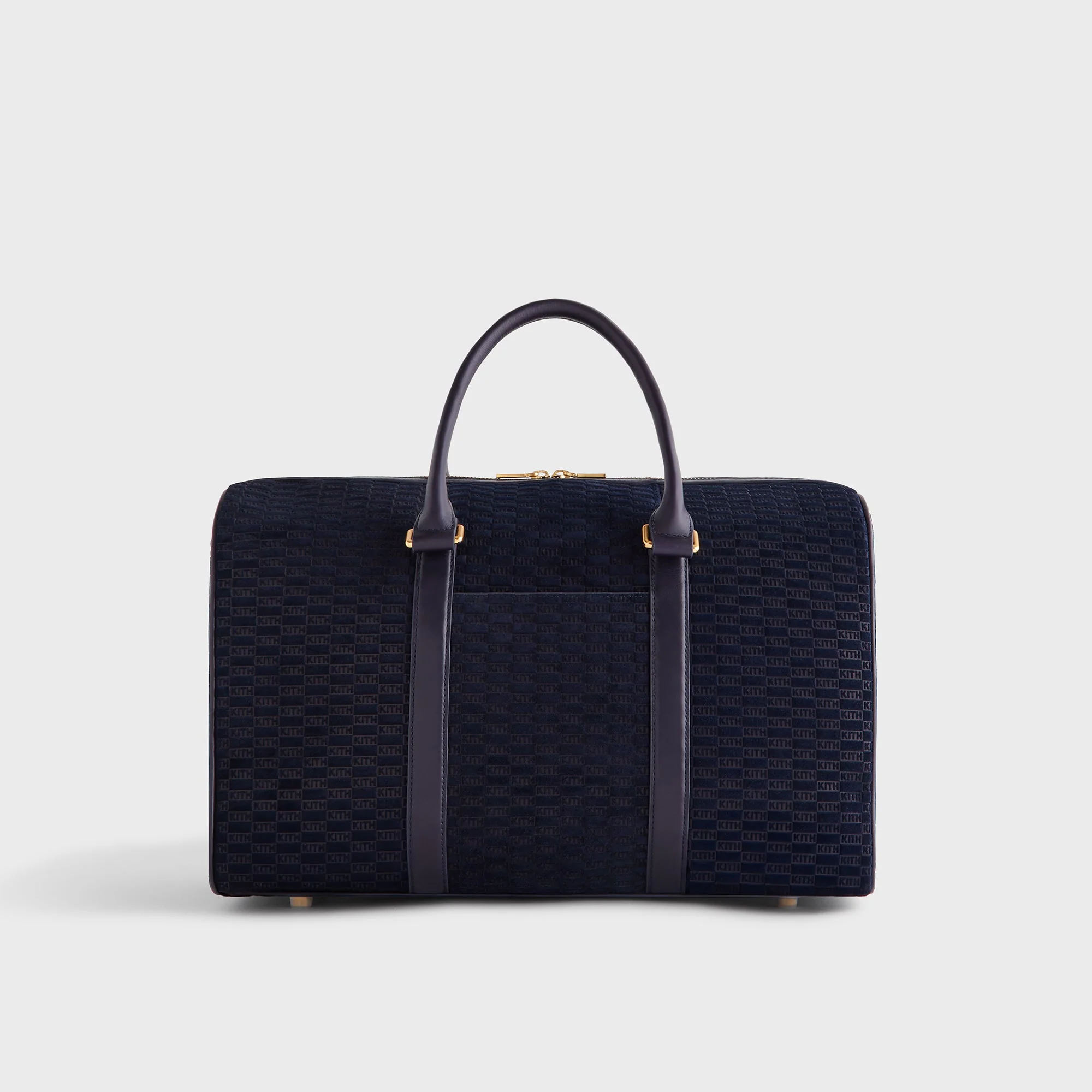 Kith Monogram Suede Traveler K40 Bag - Ink - Image 2
