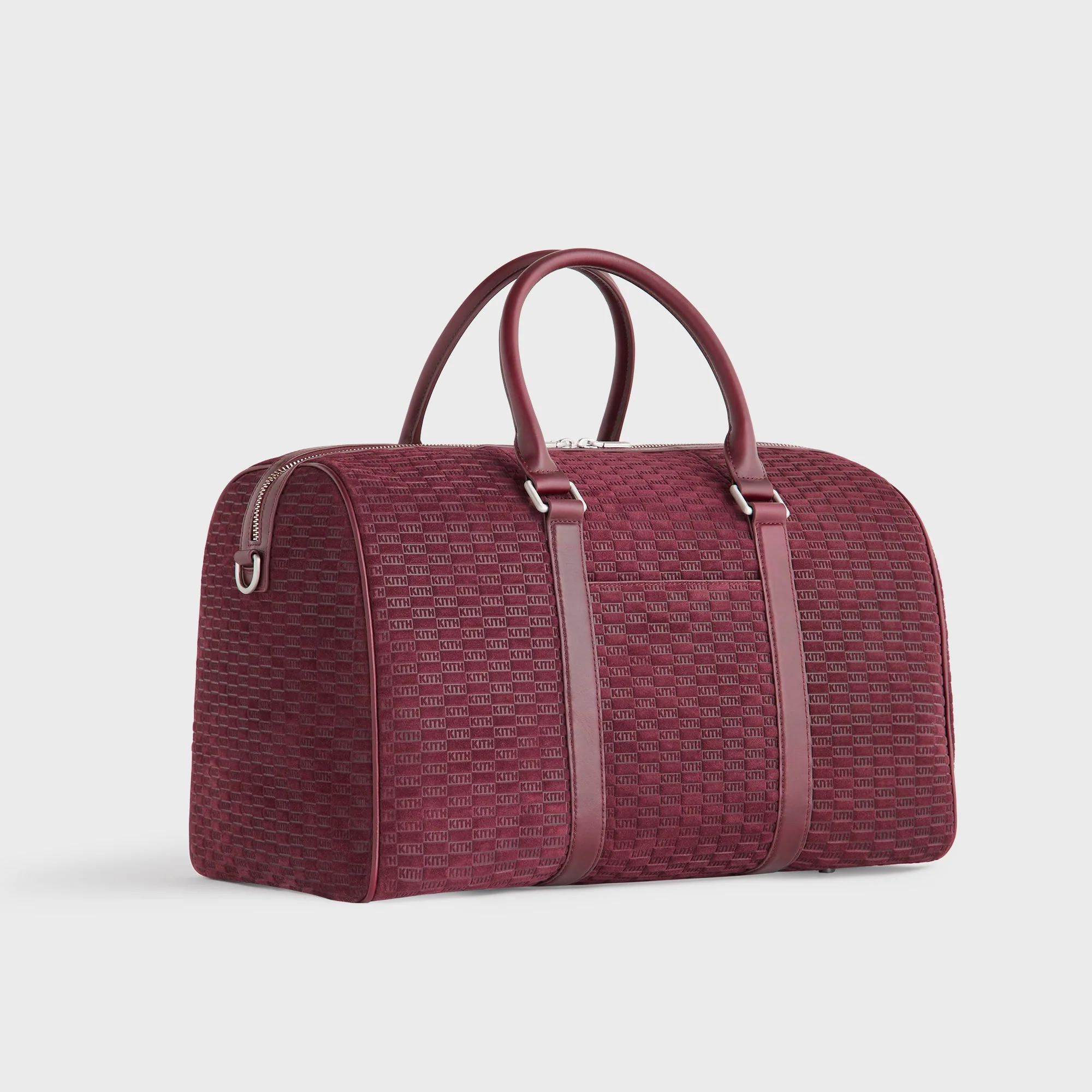 Kith Monogram Suede Traveler K40 Bag - Magma - Image 3