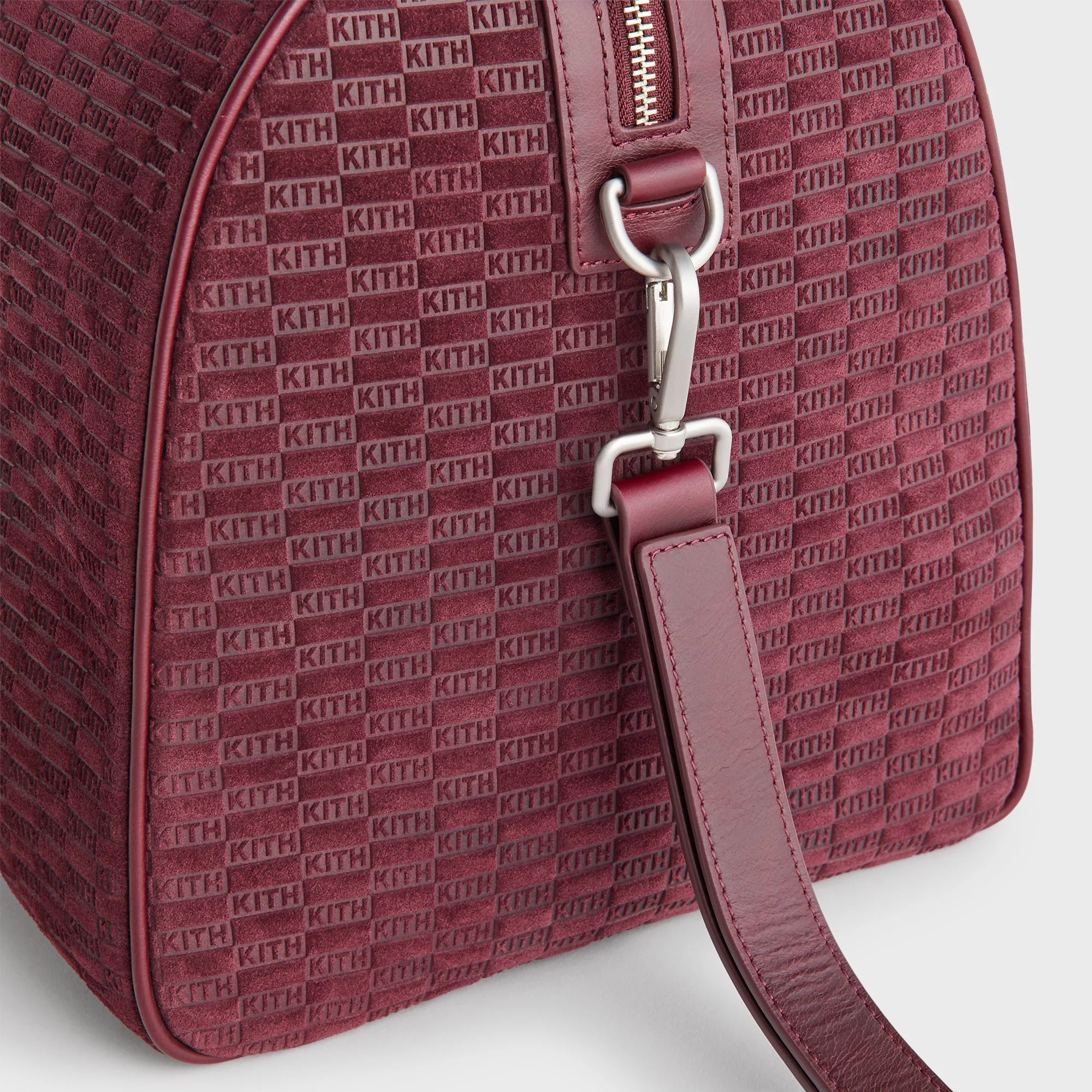 Kith Monogram Suede Traveler K40 Bag - Magma - Image 6
