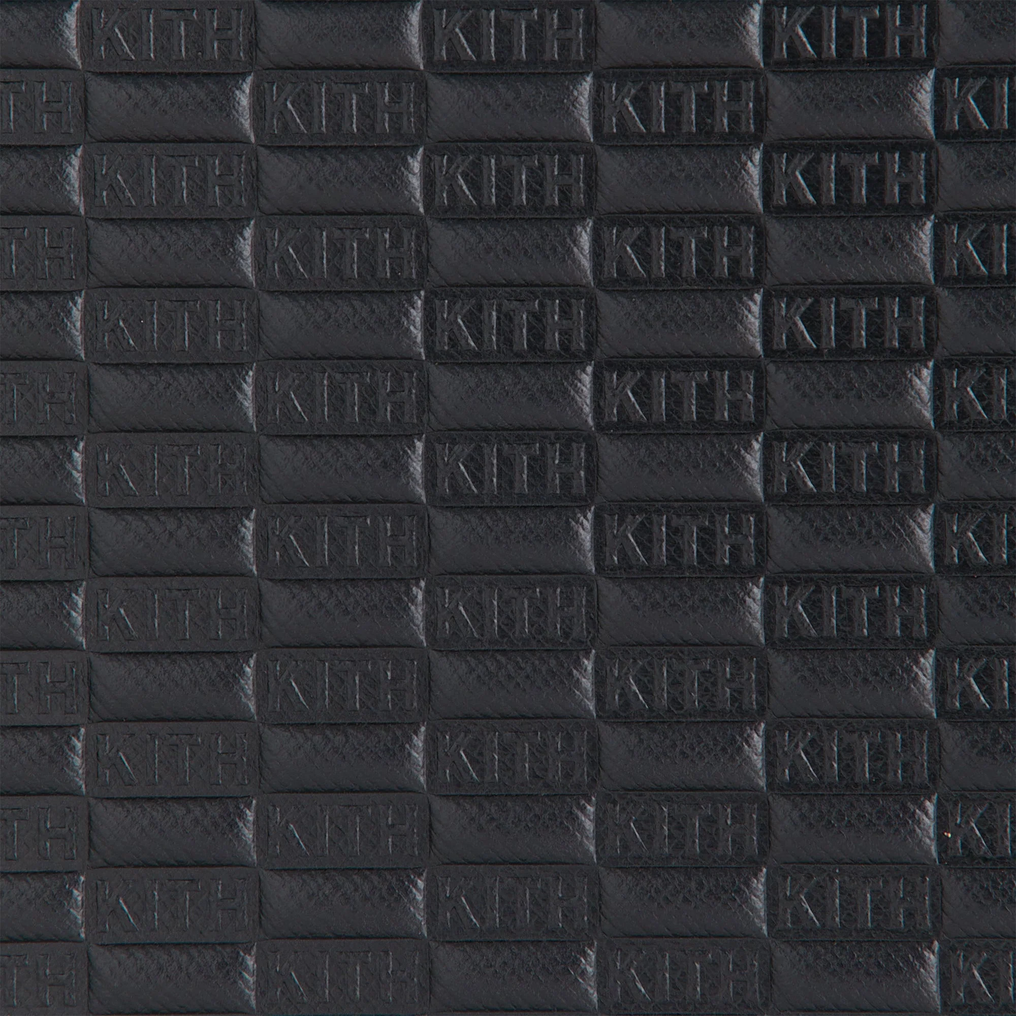 Kith Monogram Leather Messenger Briefcase - Black - Image 8