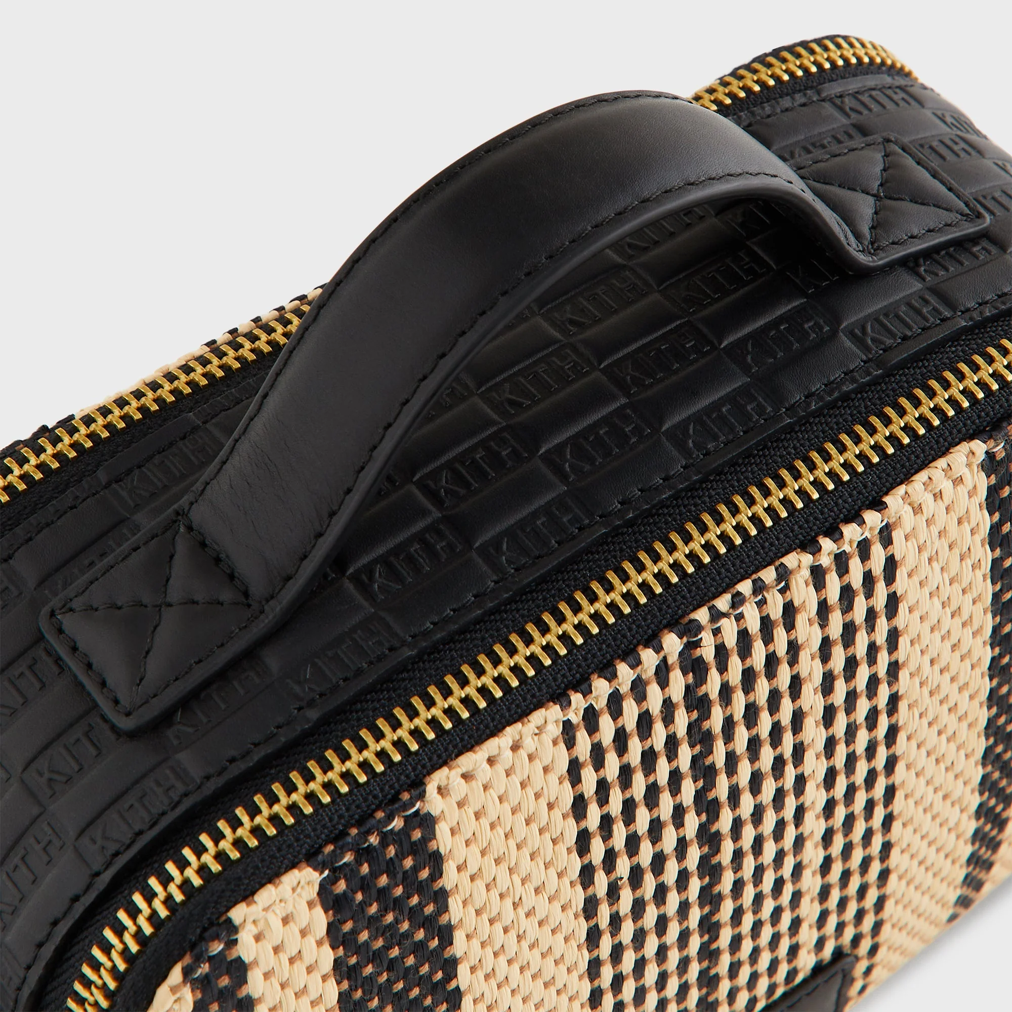 Kith Striped Raffia Double Zip Crossbody - Radiant - Image 4