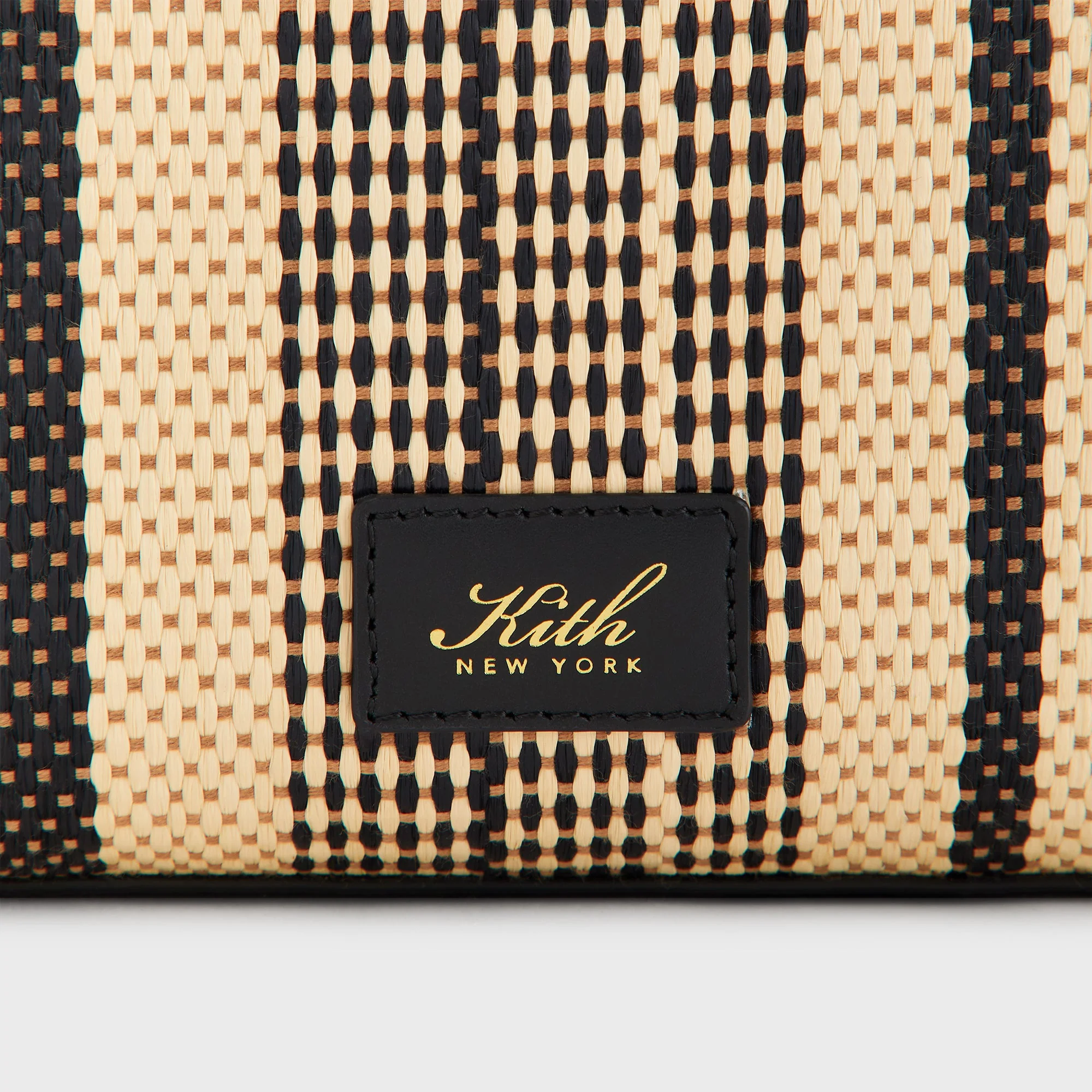 Kith Striped Raffia Double Zip Crossbody - Radiant - Image 5