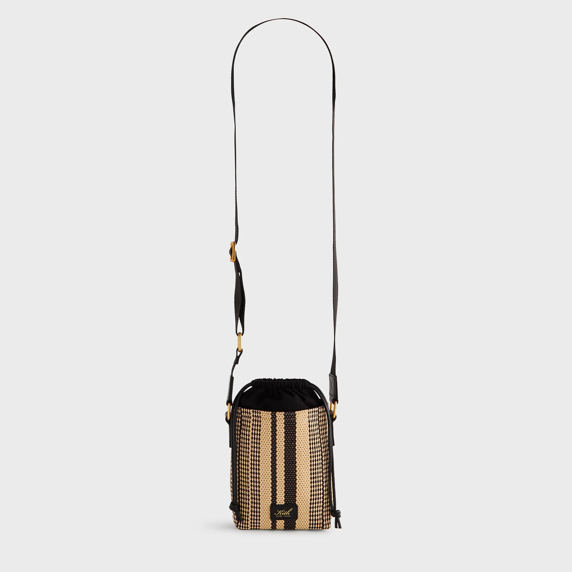 Kith Striped Raffia Drawstring Pouch - Radiant - Image 3