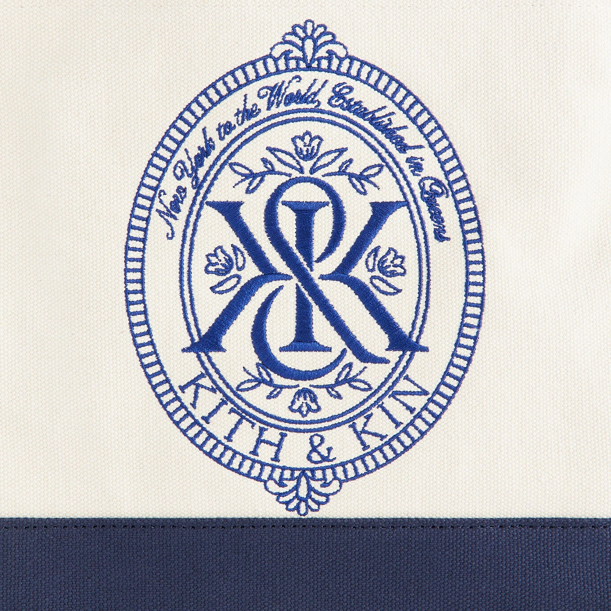 Kith Embroidered Canvas Tote Bag - Sandrift - Image 4