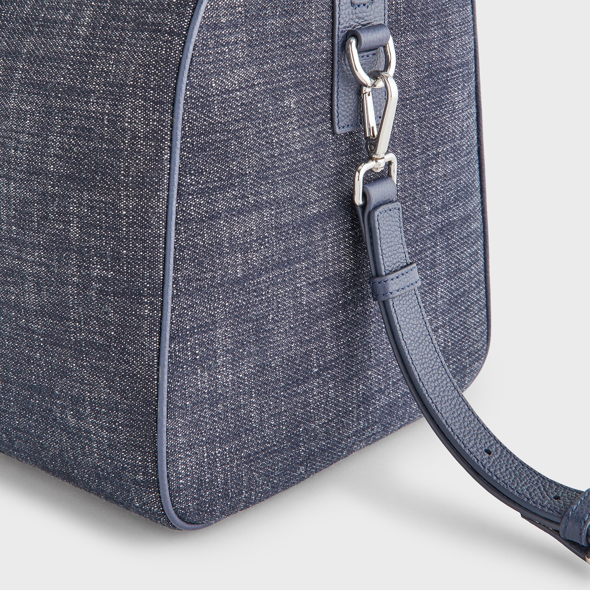 &Kin Wool Denim Traveler K40 Duffle Bag - Blue Navy - Image 6