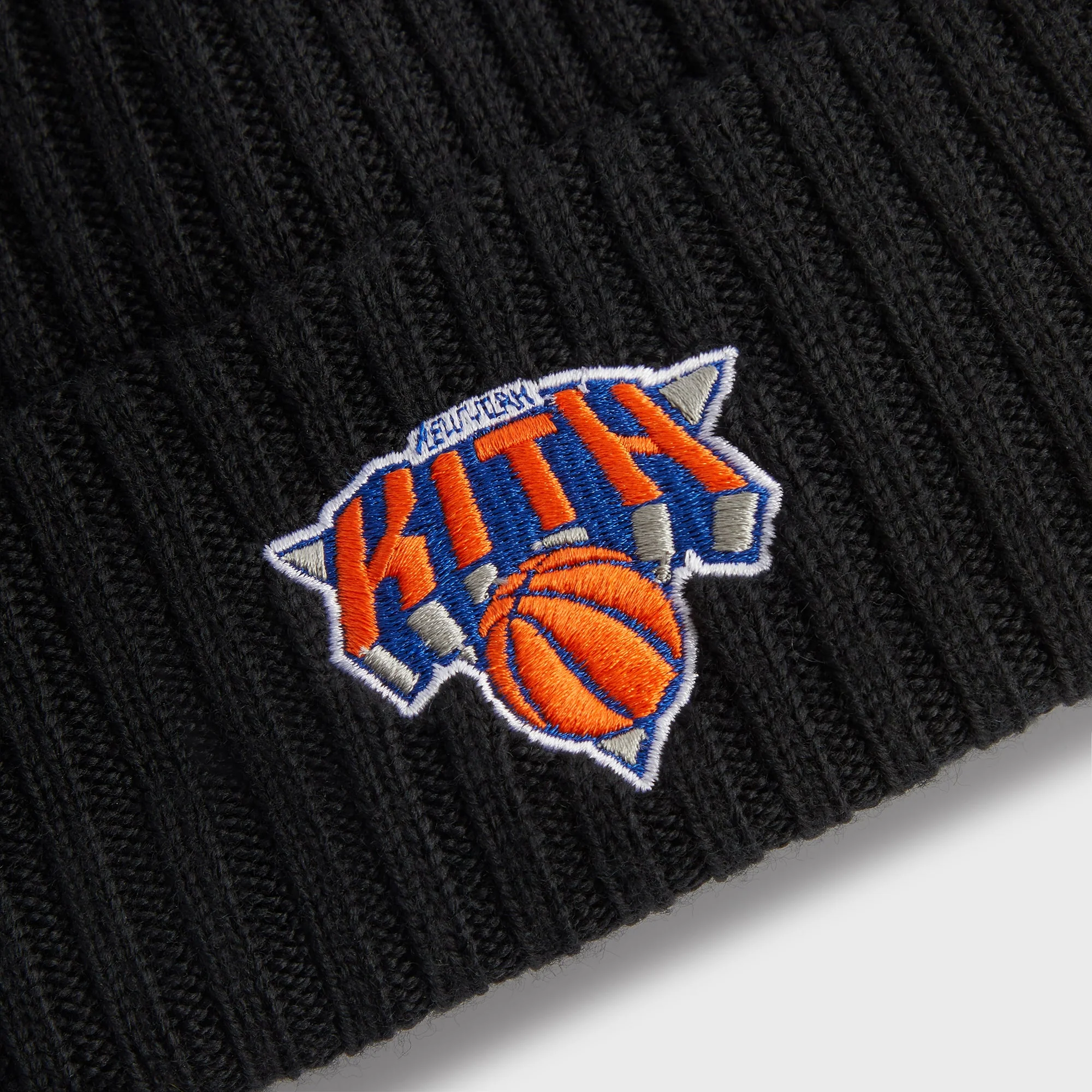 Kith for the New York Knicks Superman Logo Beanie - Black - Image 3