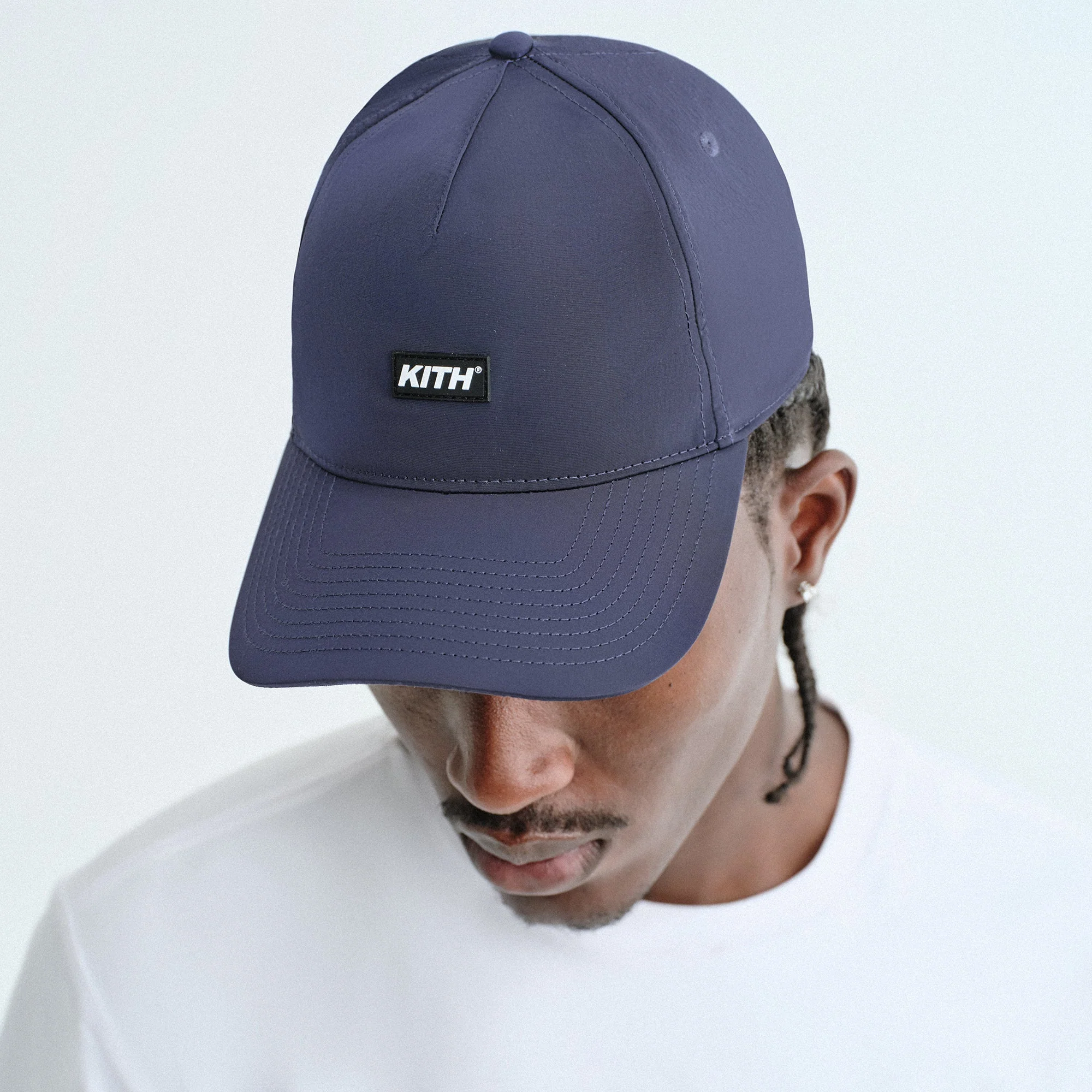 Kith Wrinkle Nylon Bay Low Pinch Crown Snapback - Nocturnal - Image 2