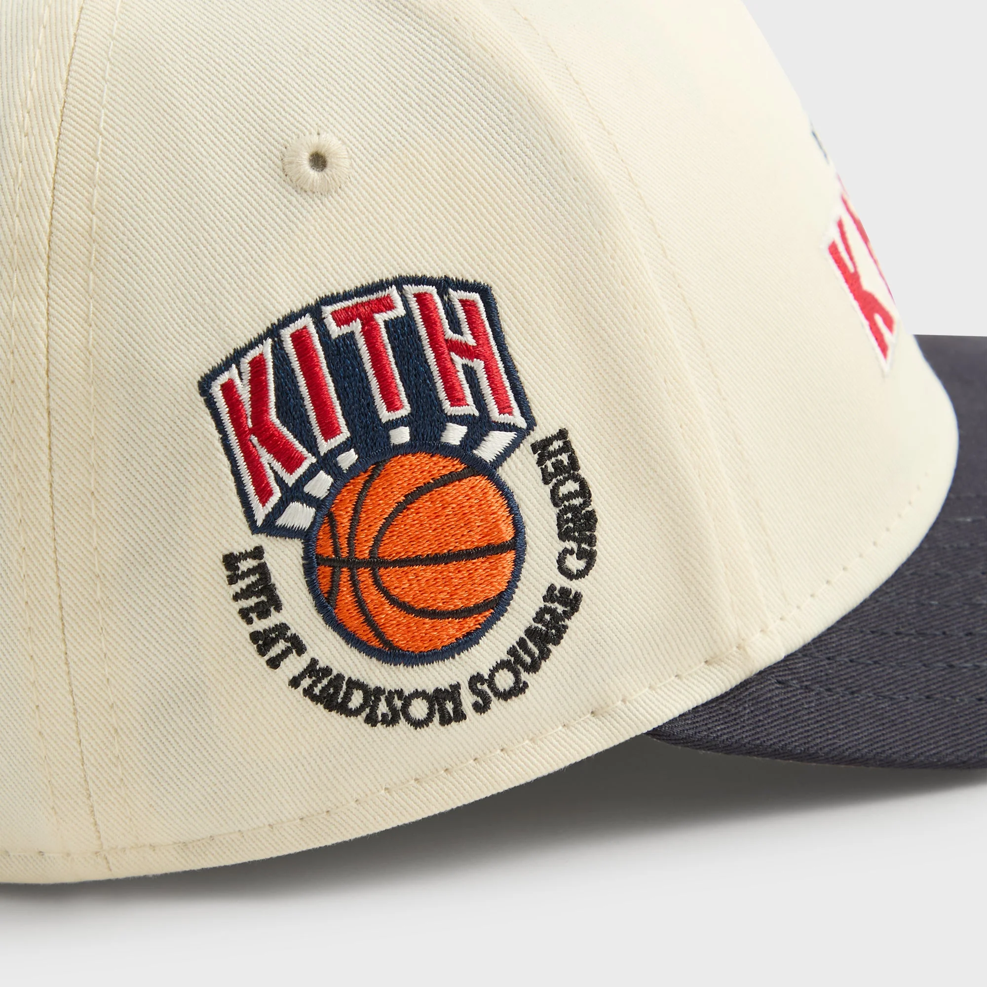 Kith & New Era for the New York Knicks Twill 9FORTY M Crown Snapback - Sandrift - Image 6