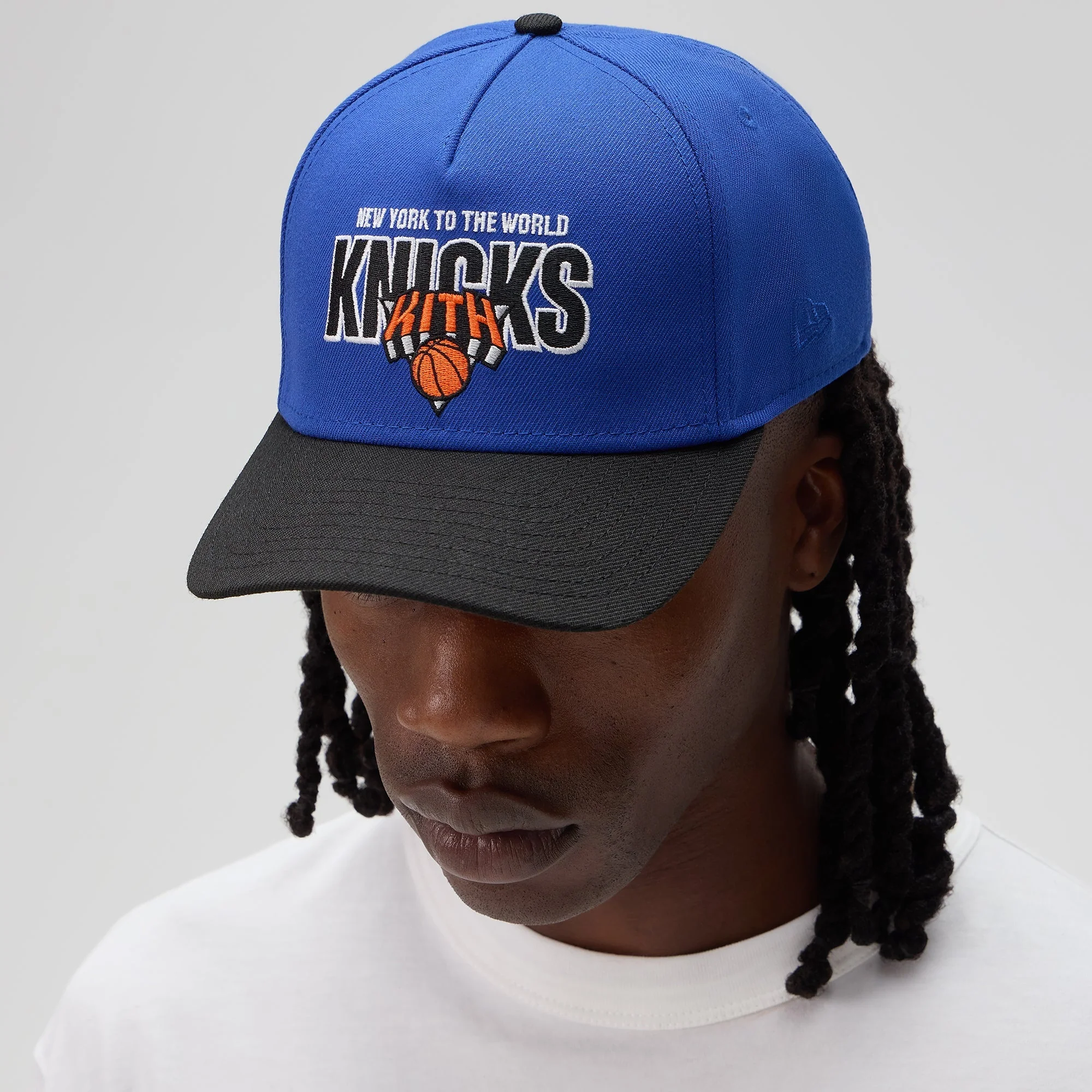 Kith & New Era for the New York Knicks Wool 9FORTY M Crown Snapback - Royal - Image 2