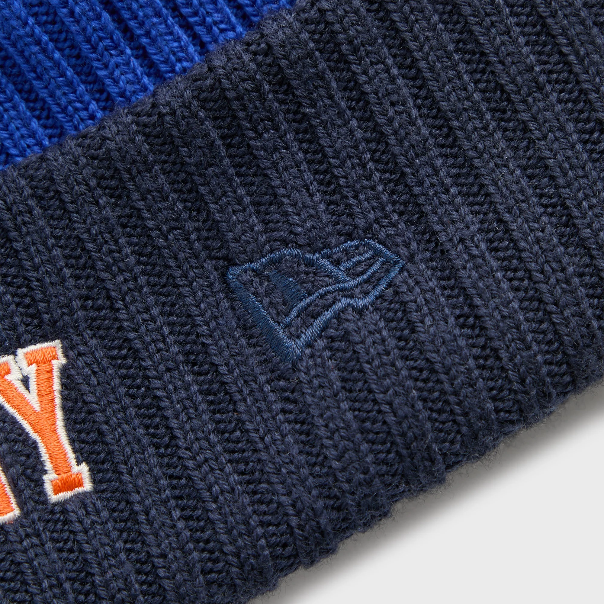 Kith & New Era for the New York Knicks All Over Patches Knit Beanie - Royal - Image 6