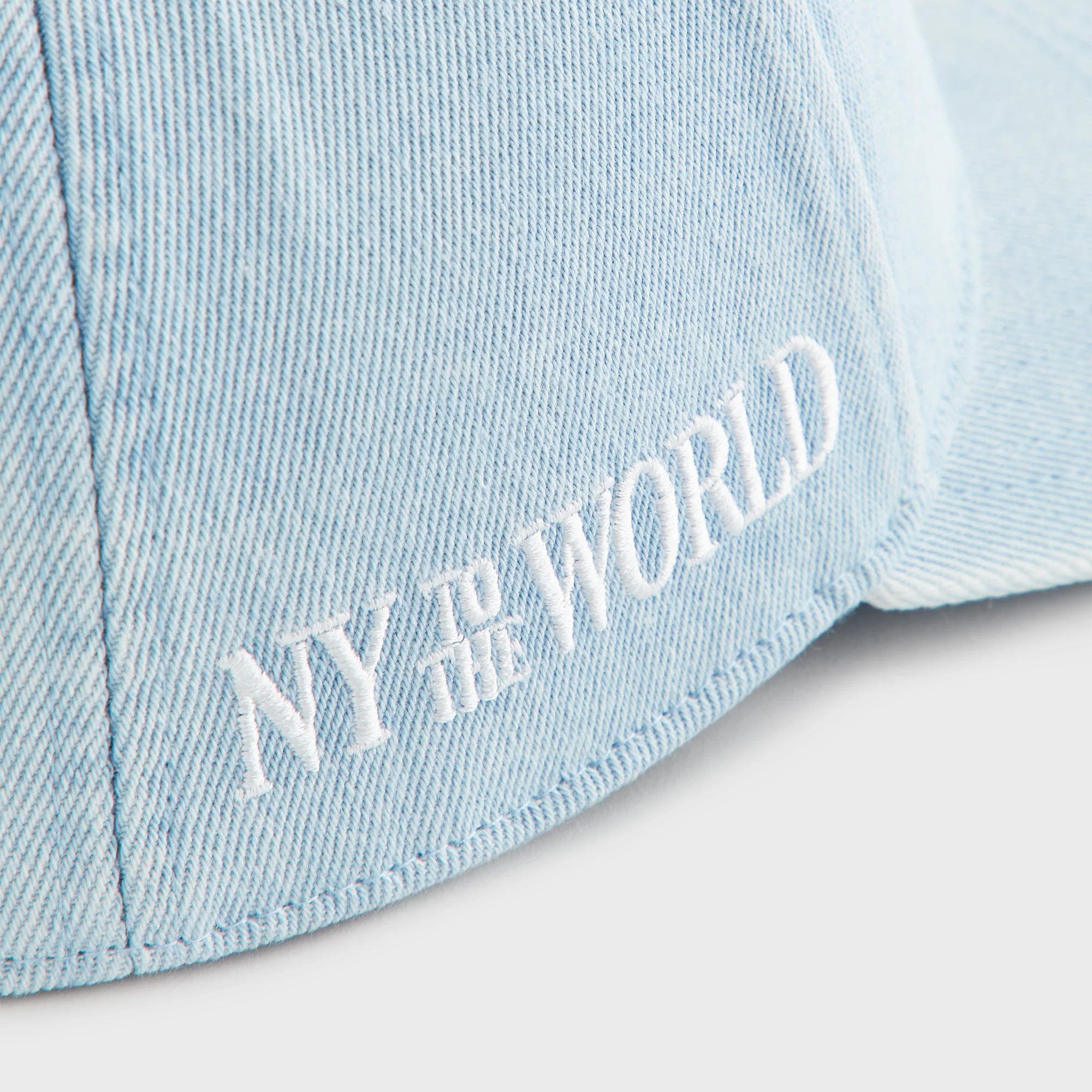 Kith K&K New York Denim Bay Low Pinch Crown Snapback - Light Indigo - Image 6