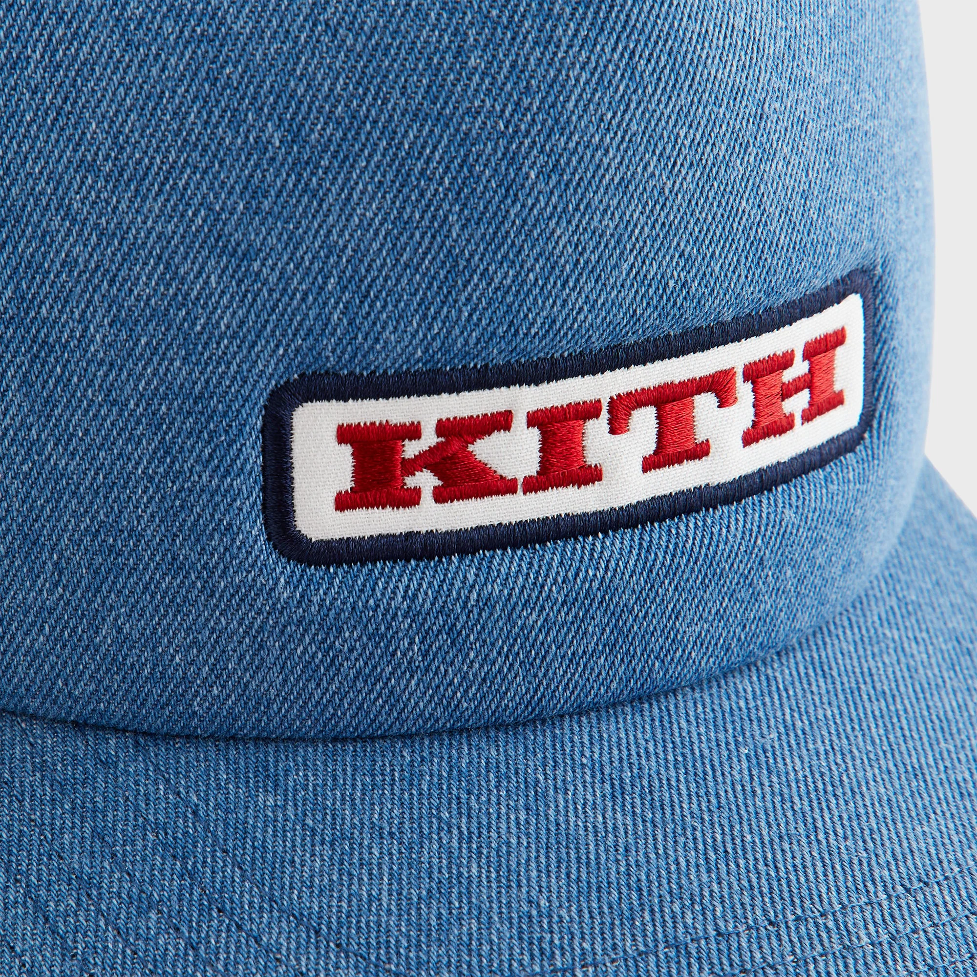 Kith Legacy Denim Nolan Trucker Hat - Mid Indigo - Image 5