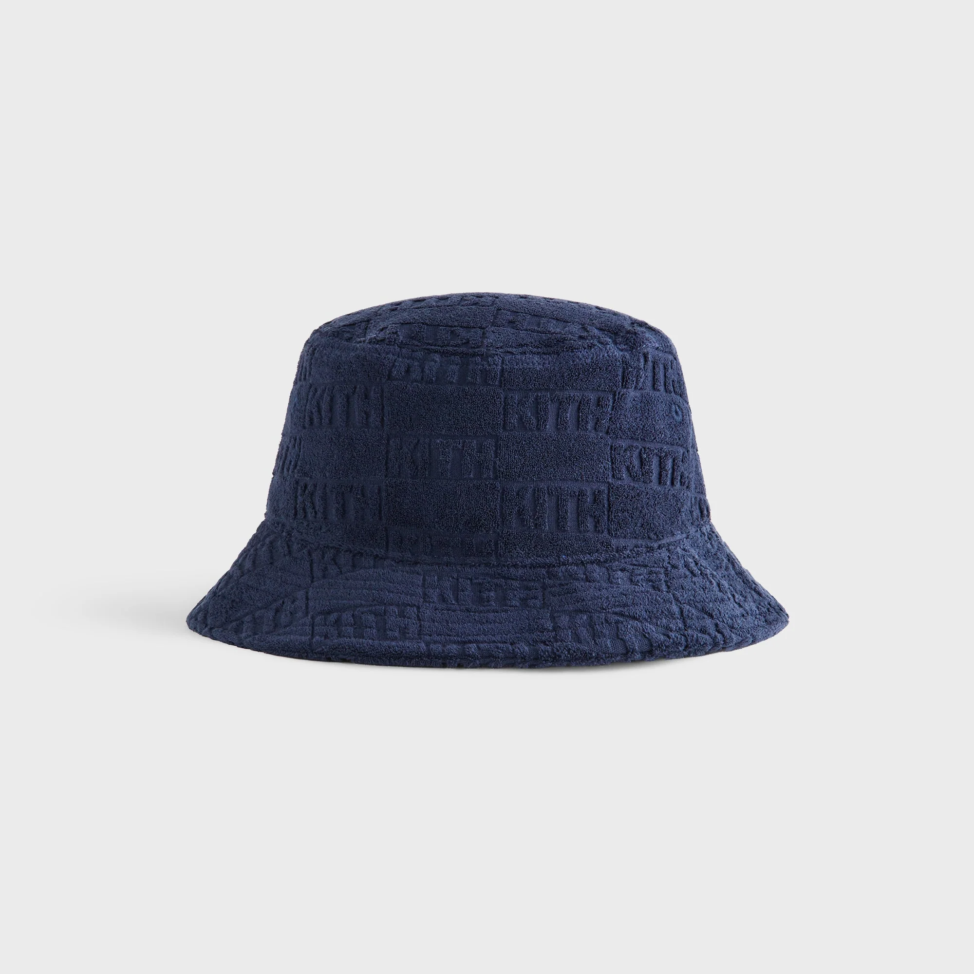 Kith Classic Logo Towel Terry Dawson Bucket Hat - Nocturnal - Image 3