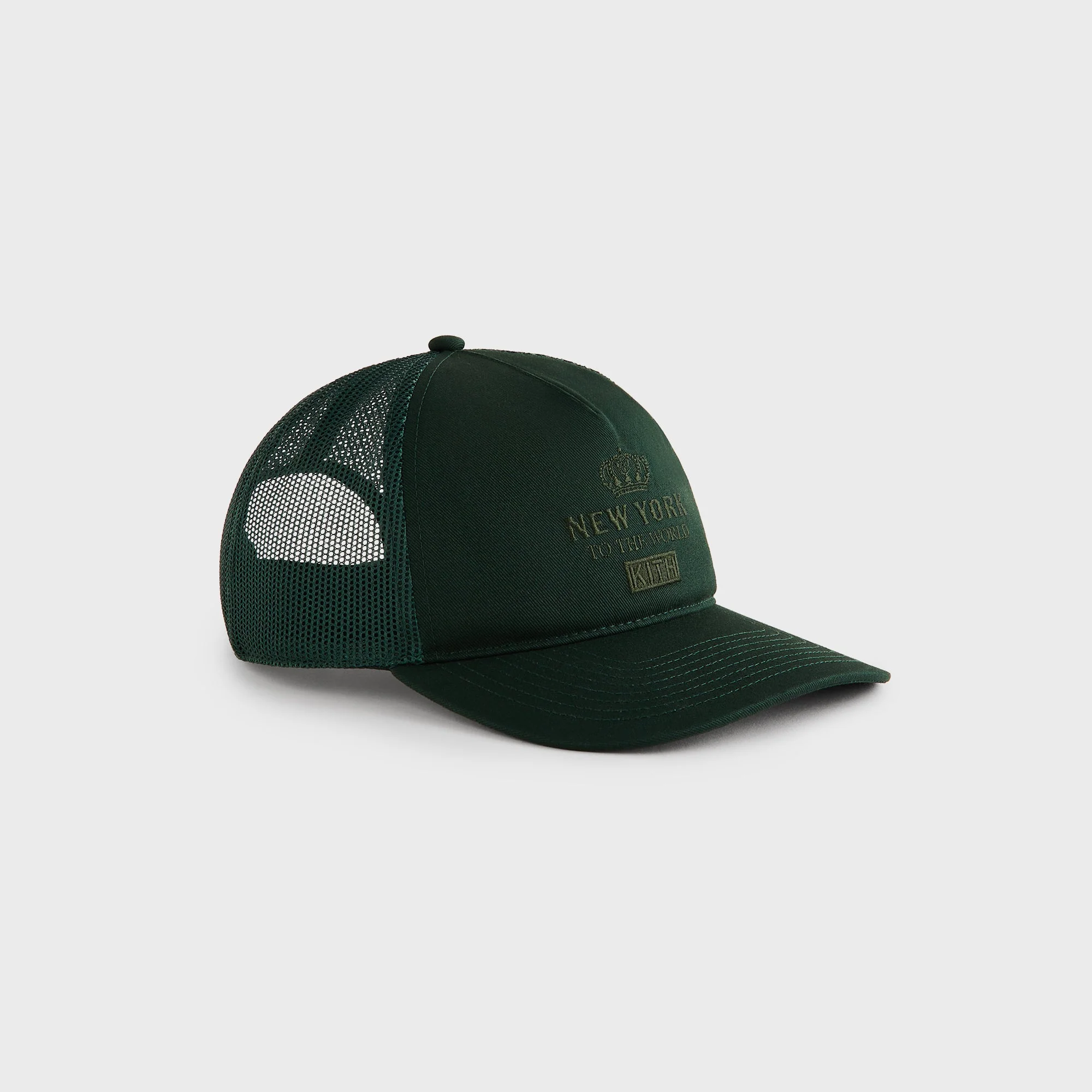Kith New York To The World Relaxed Twill Nolan Trucker Hat - Stadium - Image 4