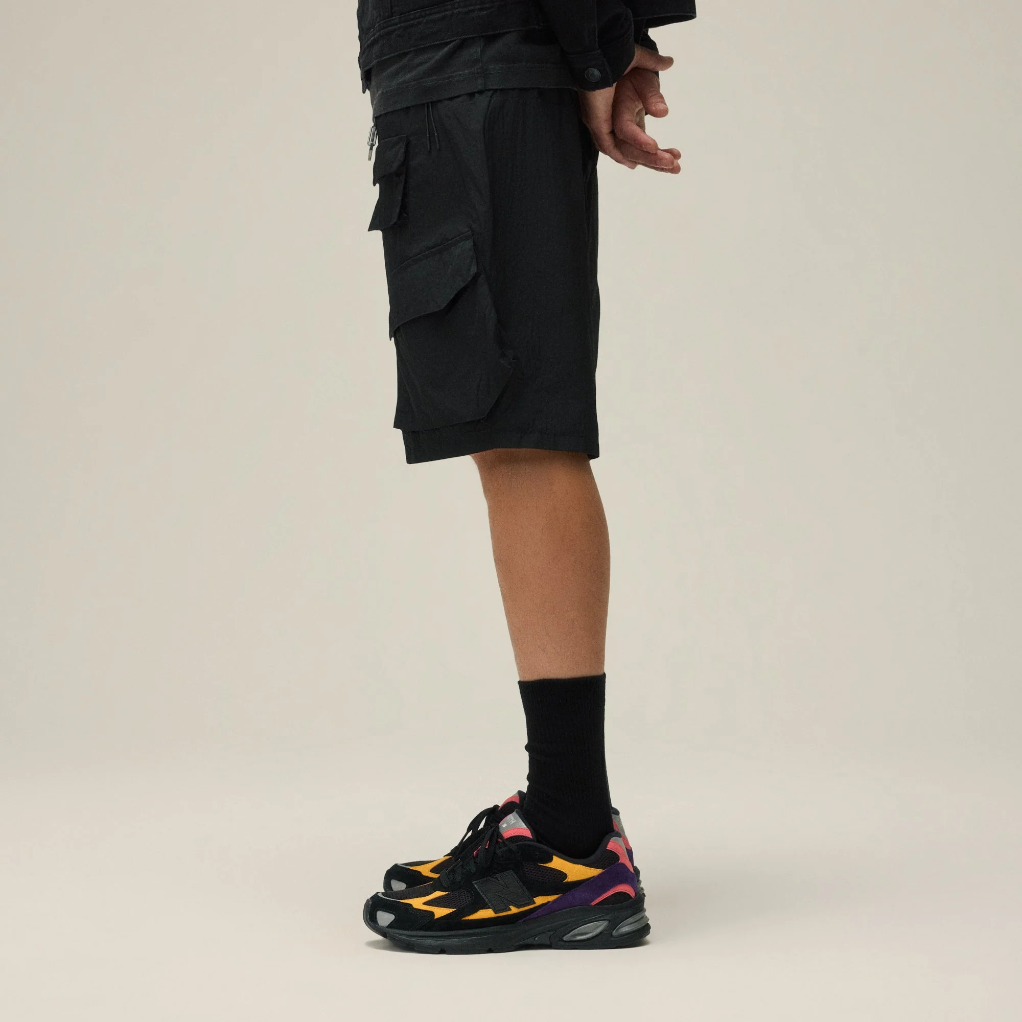 Kith Dupont Cargo Pocket Short - Black - Image 3