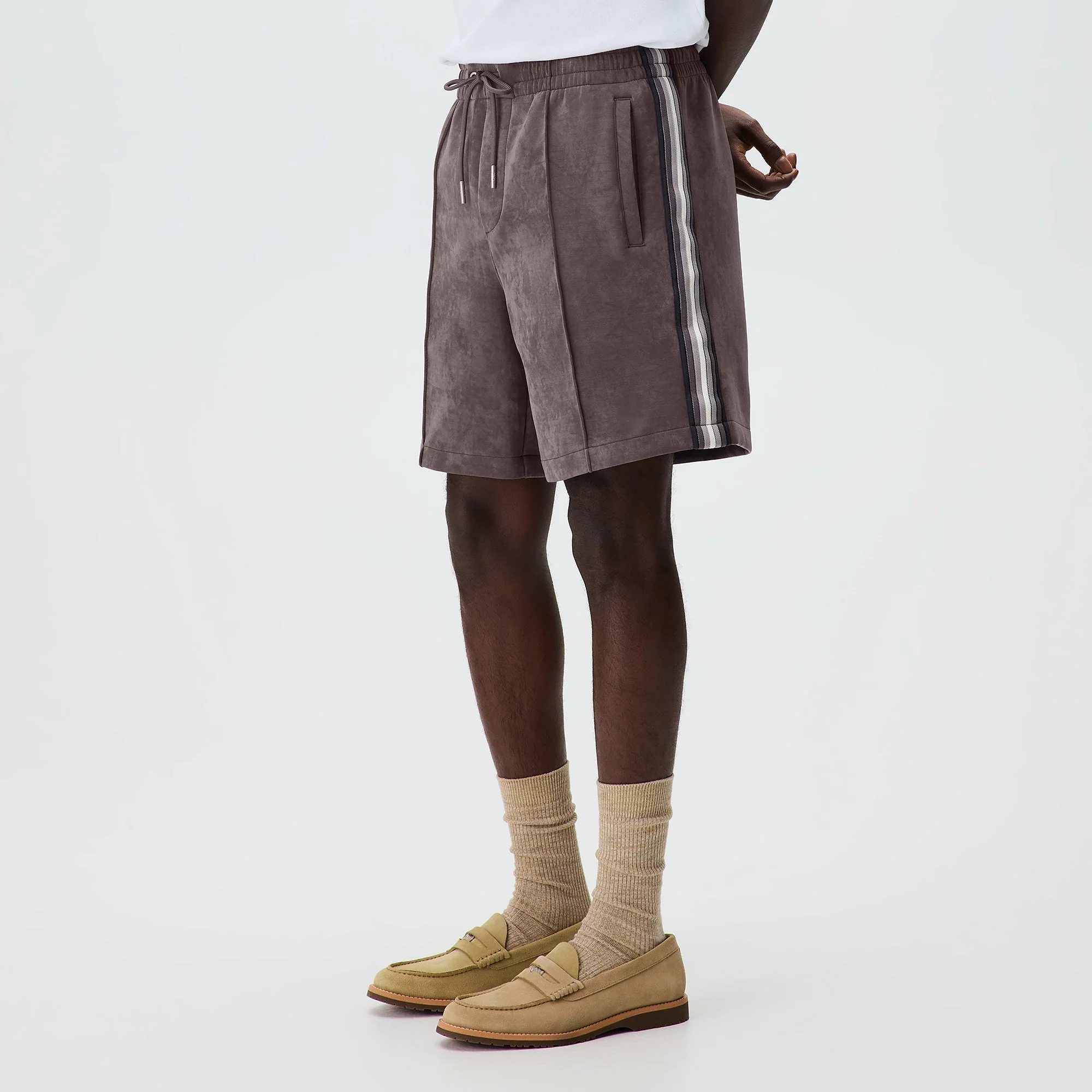 Kith Sueded Scuba Curtis Short - Thunder - Image 2