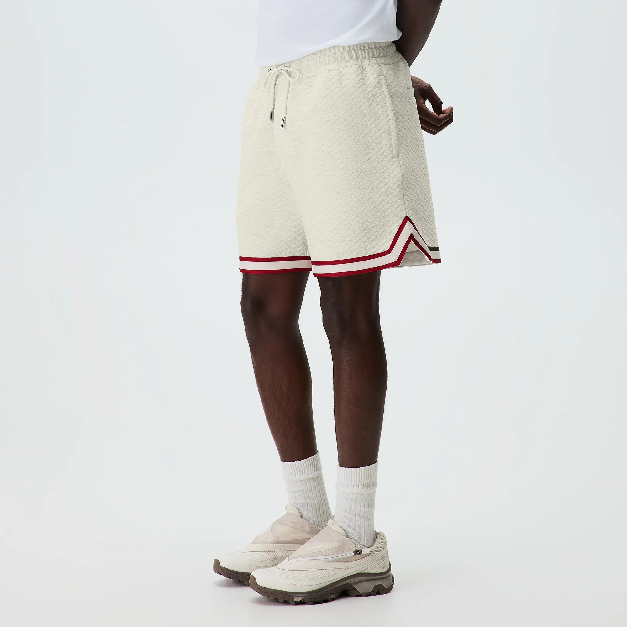 Kith Tessellation Interlock Curtis Short - Light Heather Grey - Image 2