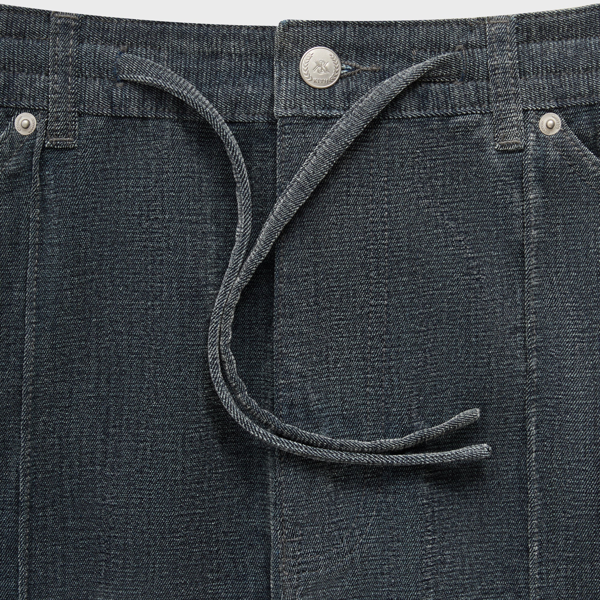 Kith Indigo Velour Zane Cargo Pant - Placid - Image 4