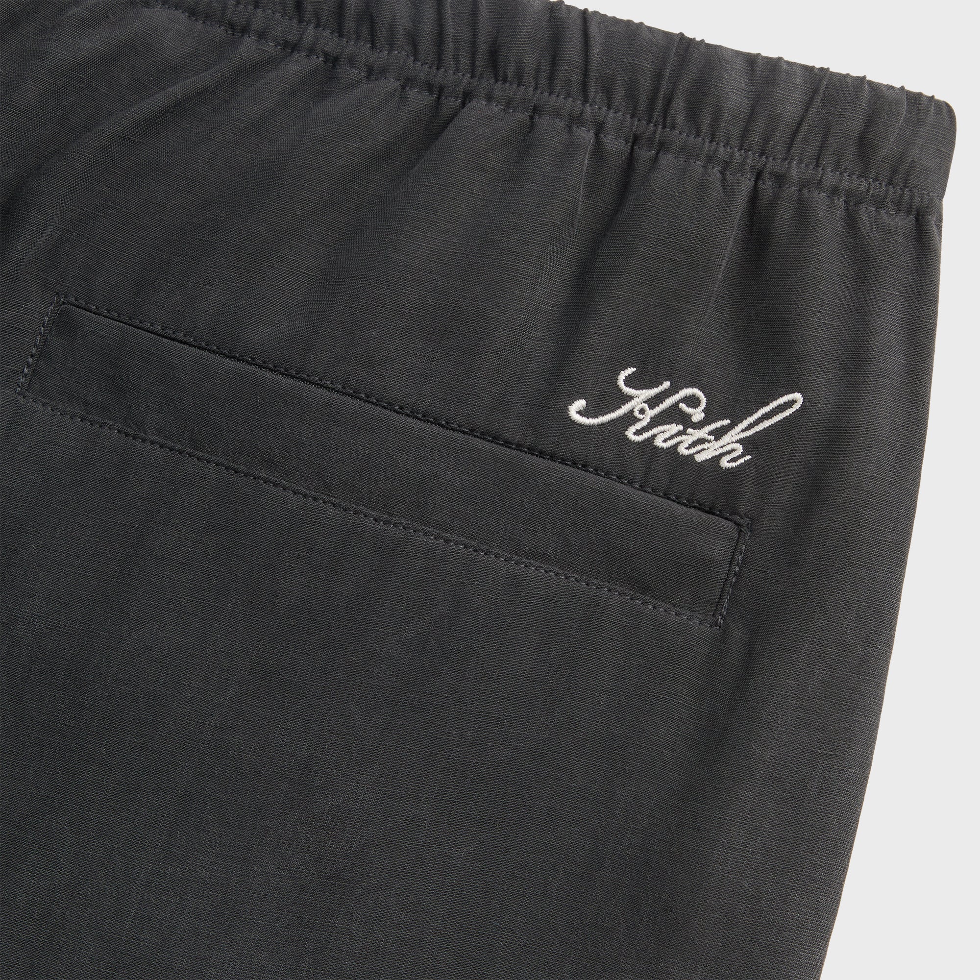 Kith Cupro Linen Parker Pant - Black - Image 4