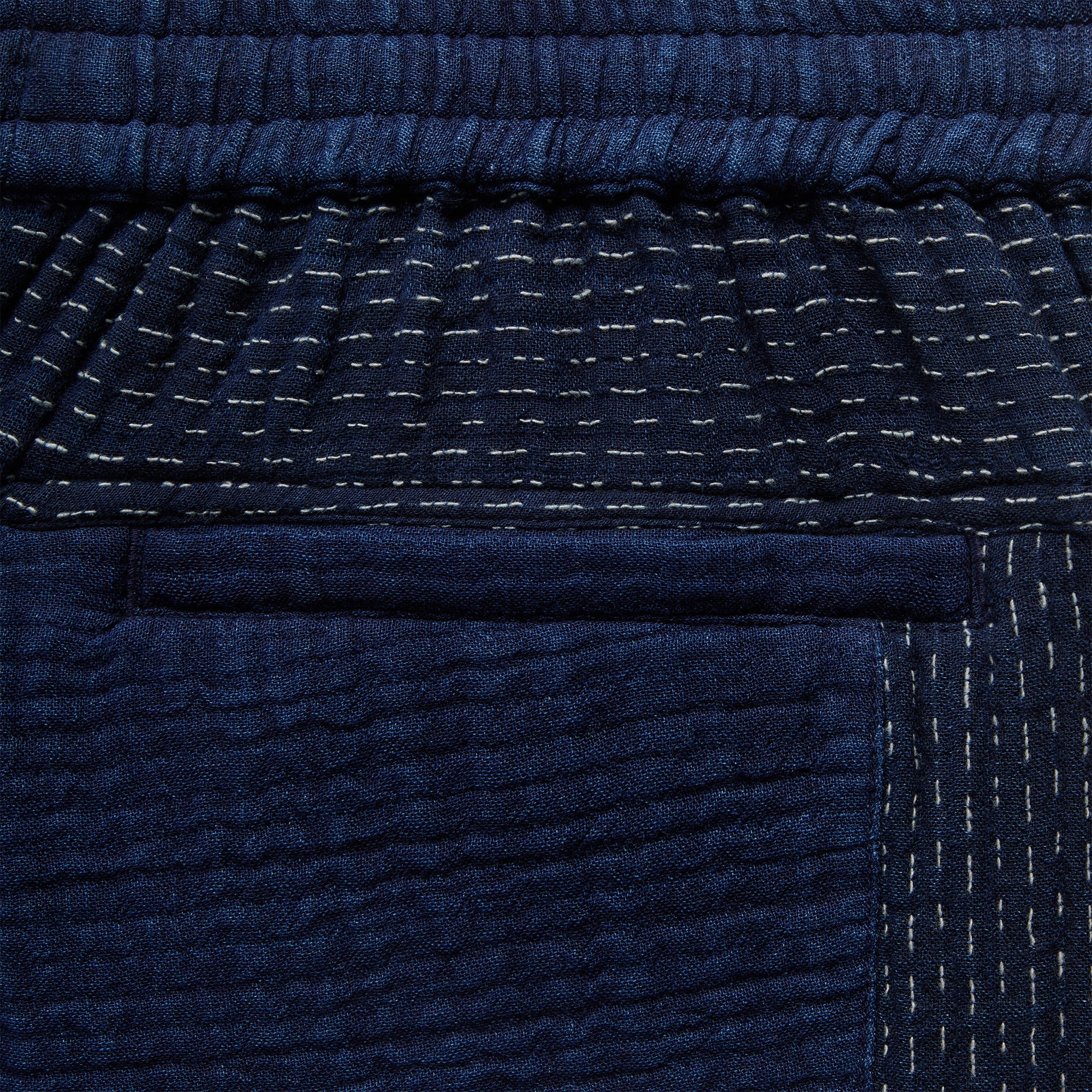 Kith Stitched Patchwork Curtis Short - Mid Indigo - Image 4