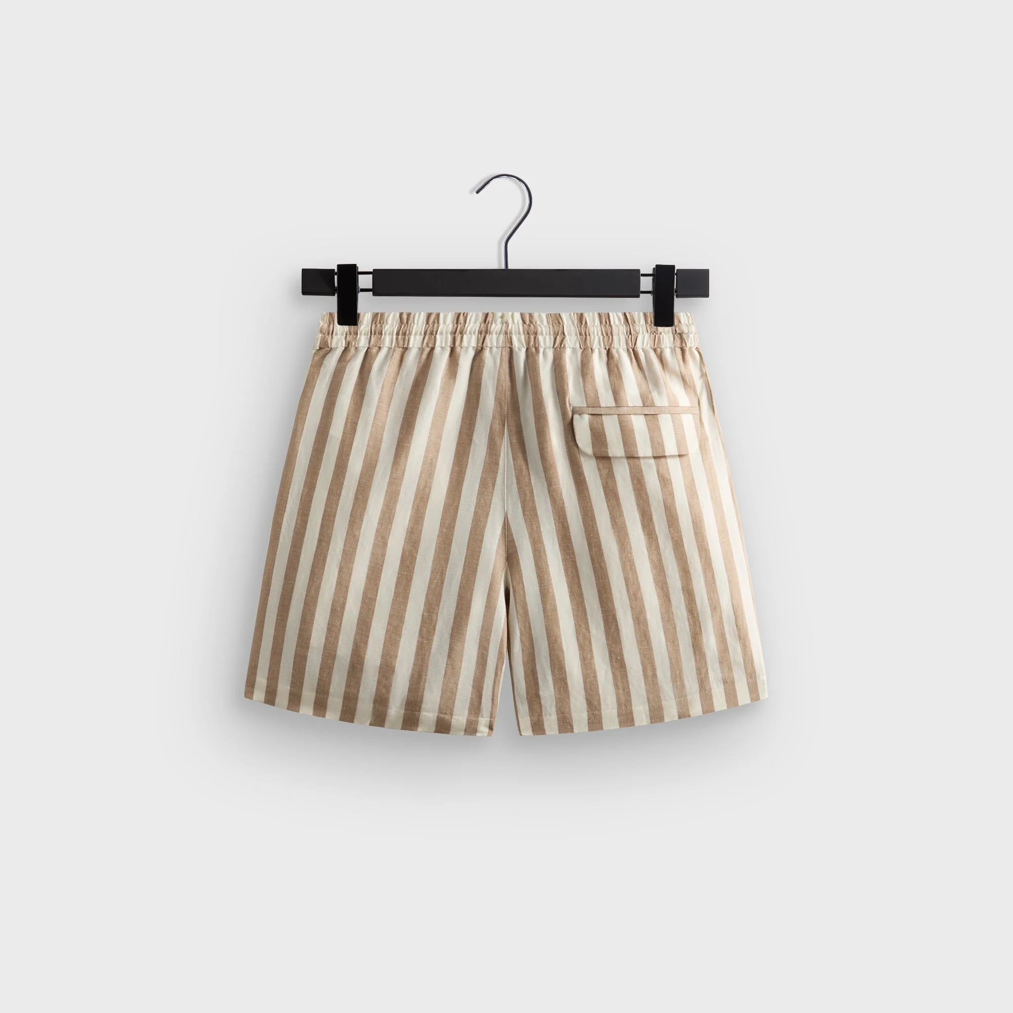 Kith Spun Silk Linen Stripe Kellen Short - Chai - Image 3
