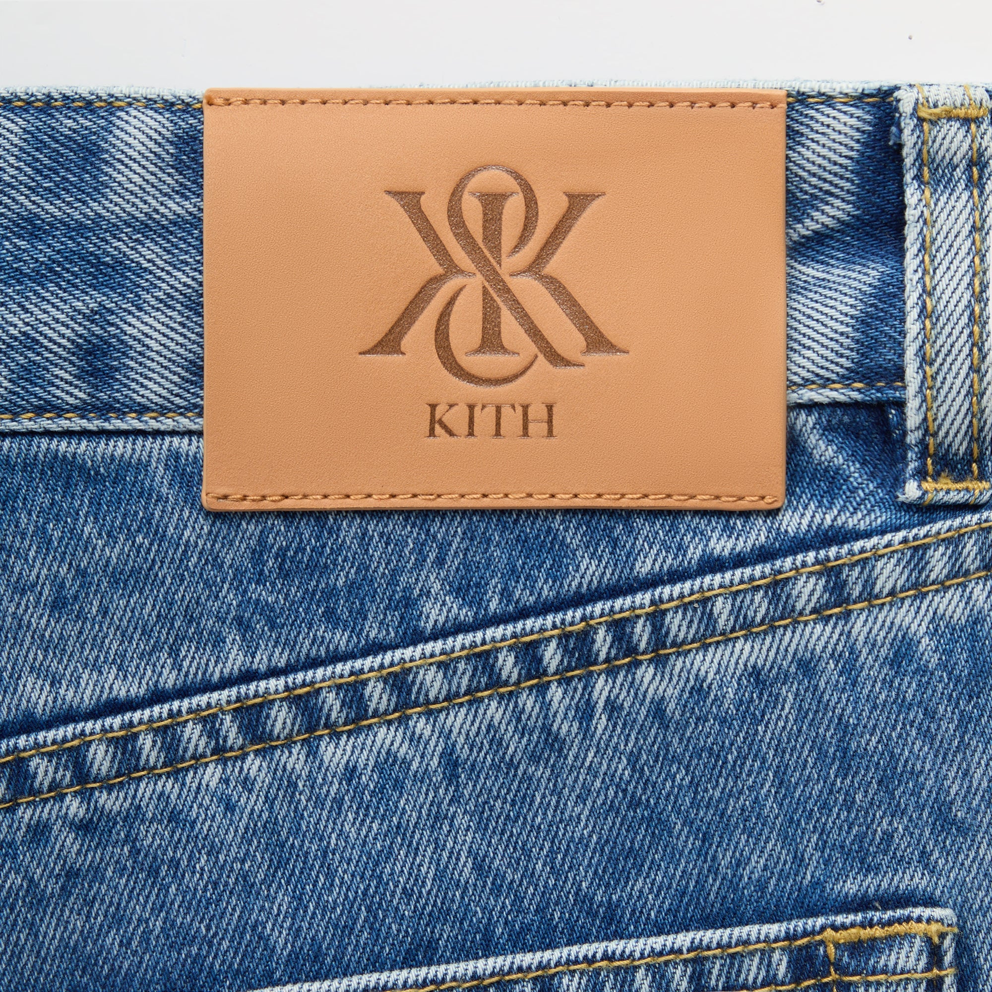 Kith Twist Seam Galen Pant - Mid Indigo - Image 4