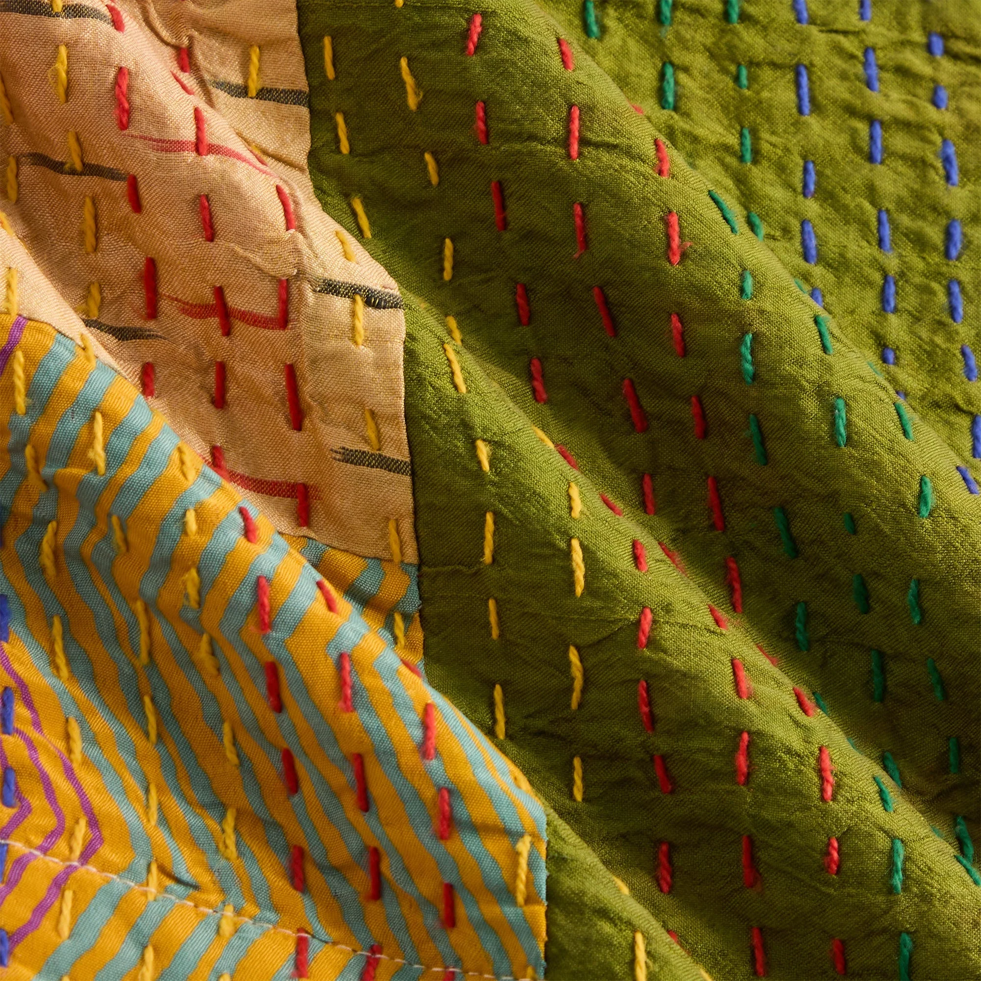 &Kin Tal Patchwork Short - Gold / Multi - PH - Image 5