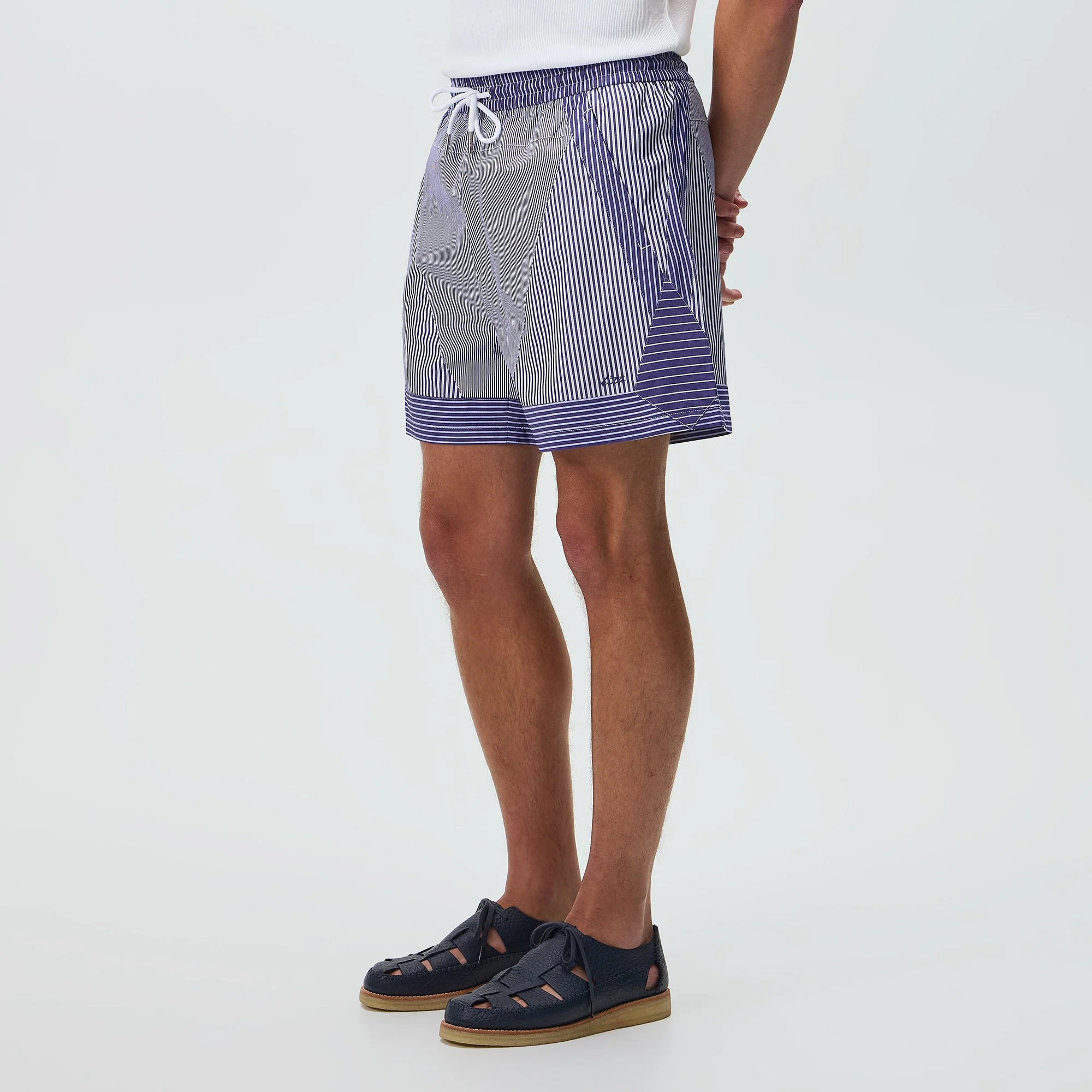 Kith Poplin Stripe Turbo Short - Darkshore - Image 2