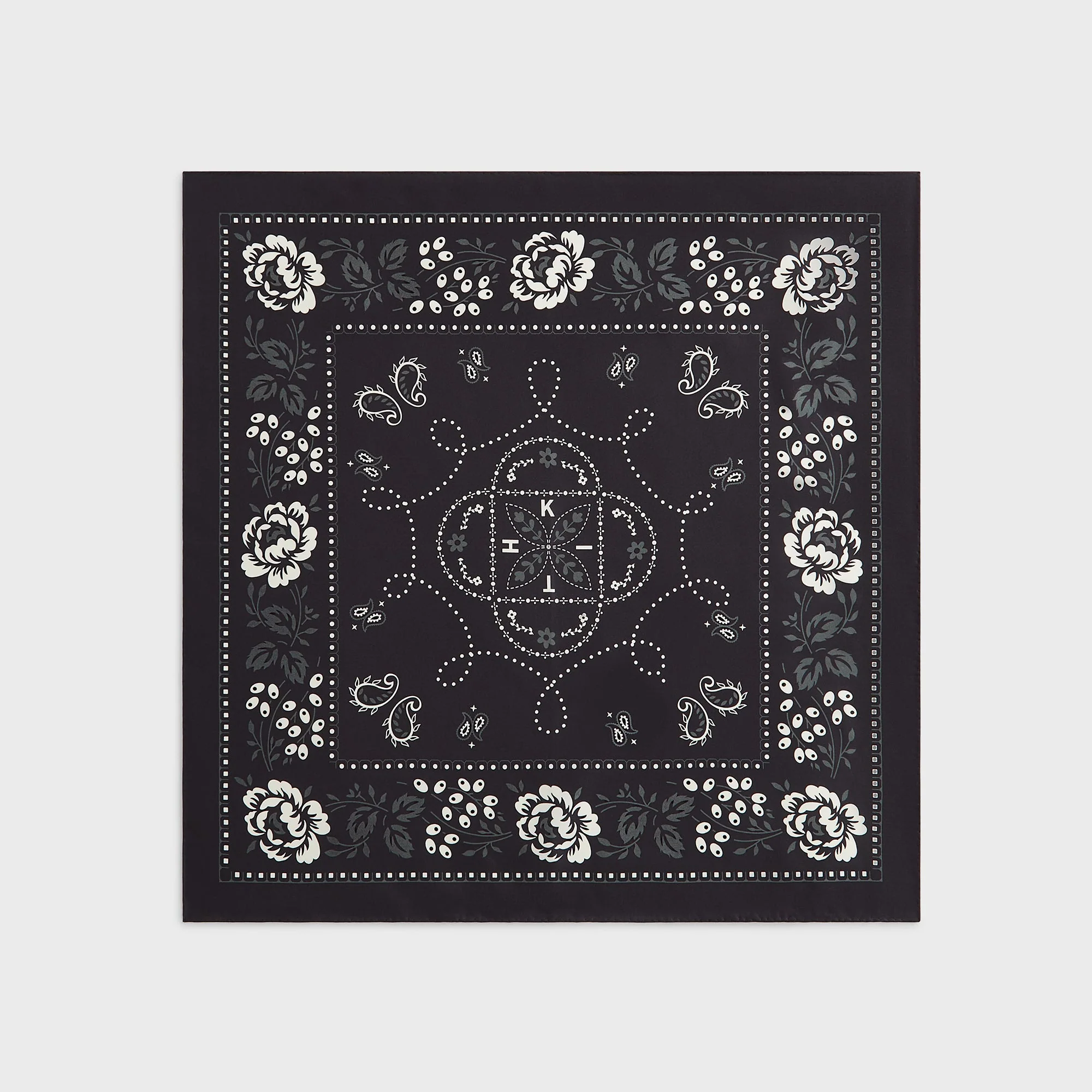 Kith Silk Bandana - Black - Image 2
