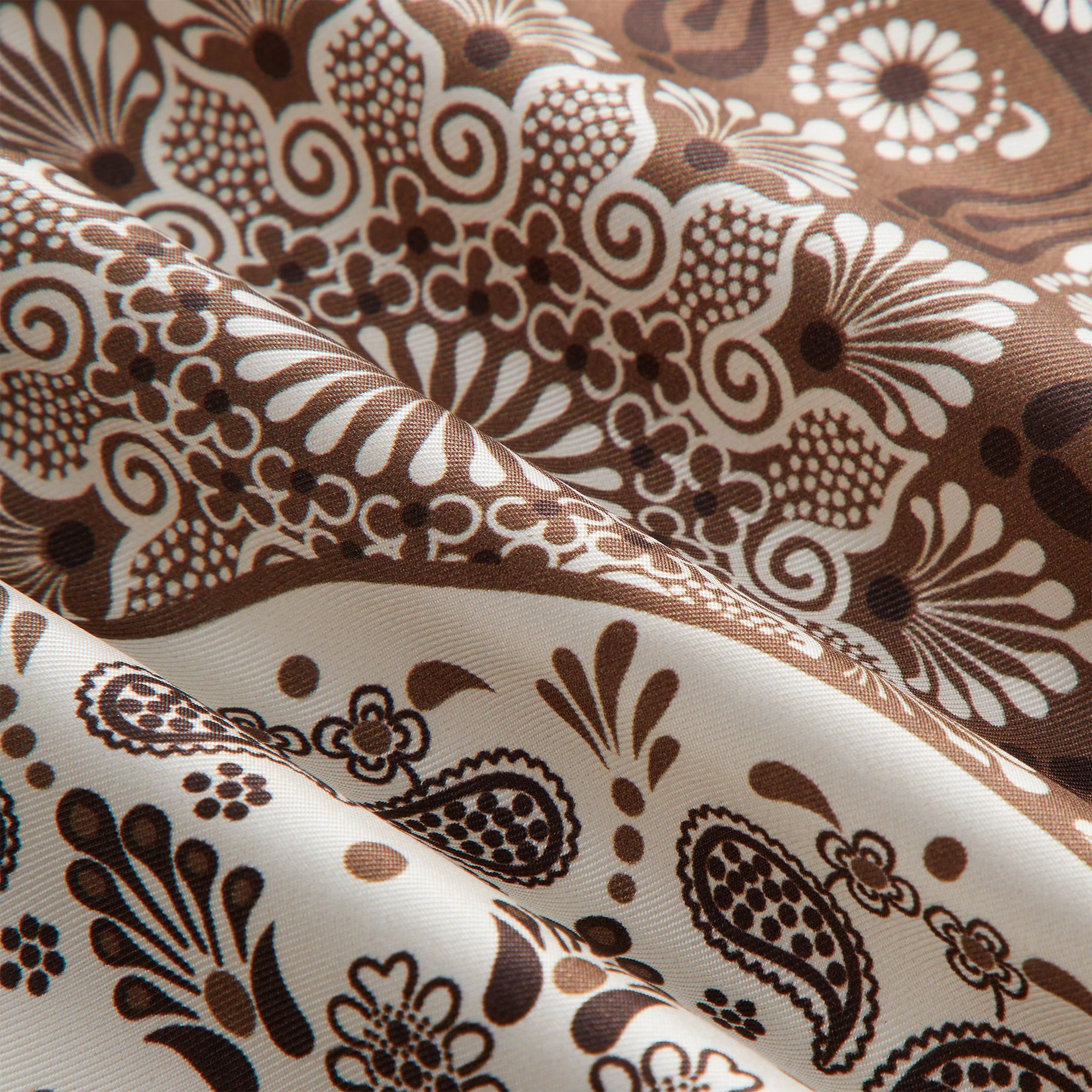 Kith Printed Mandala Silk Scarf - Woodland - Image 3