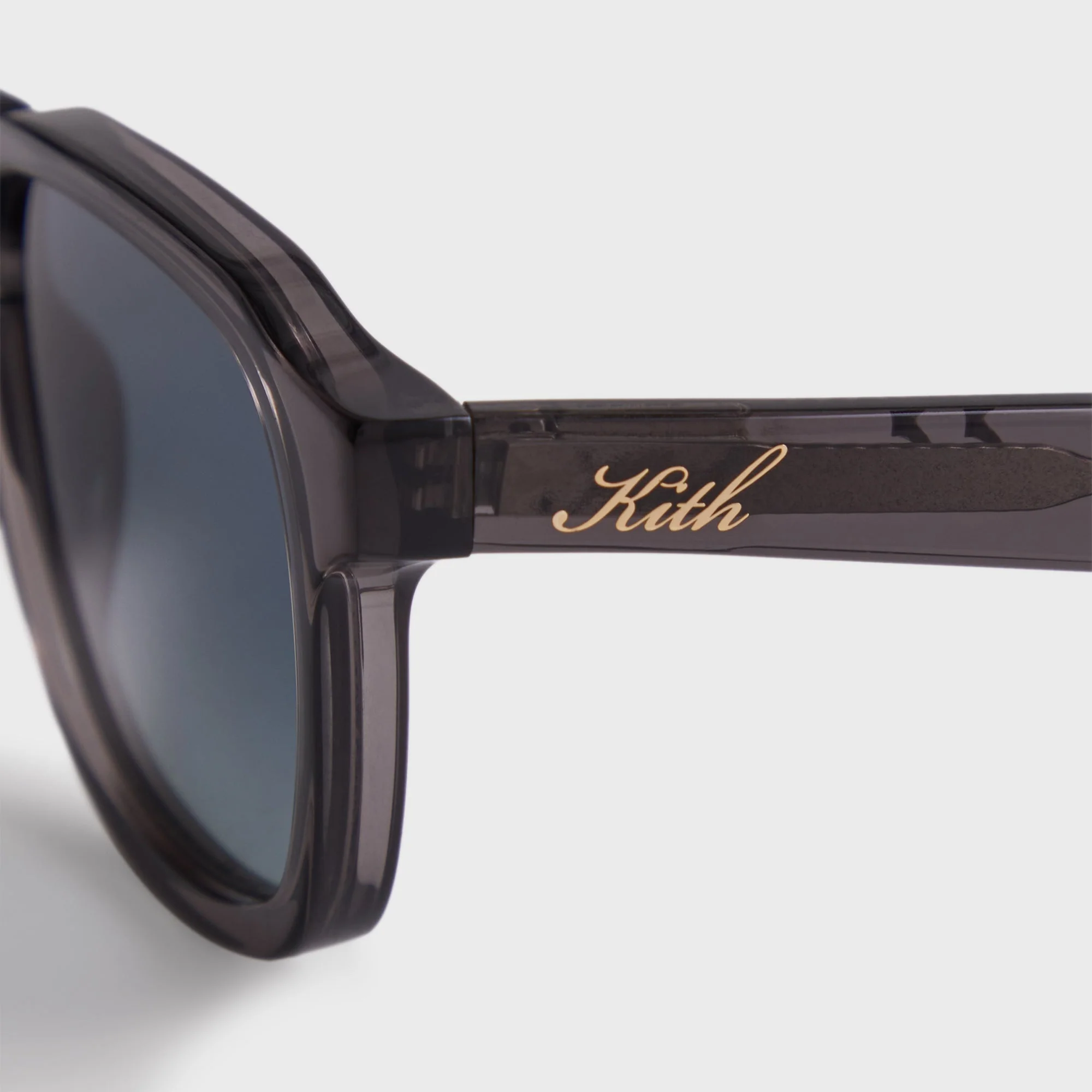 Kith Napeague Sunglasses - Grey Crystal / Blue - Image 4