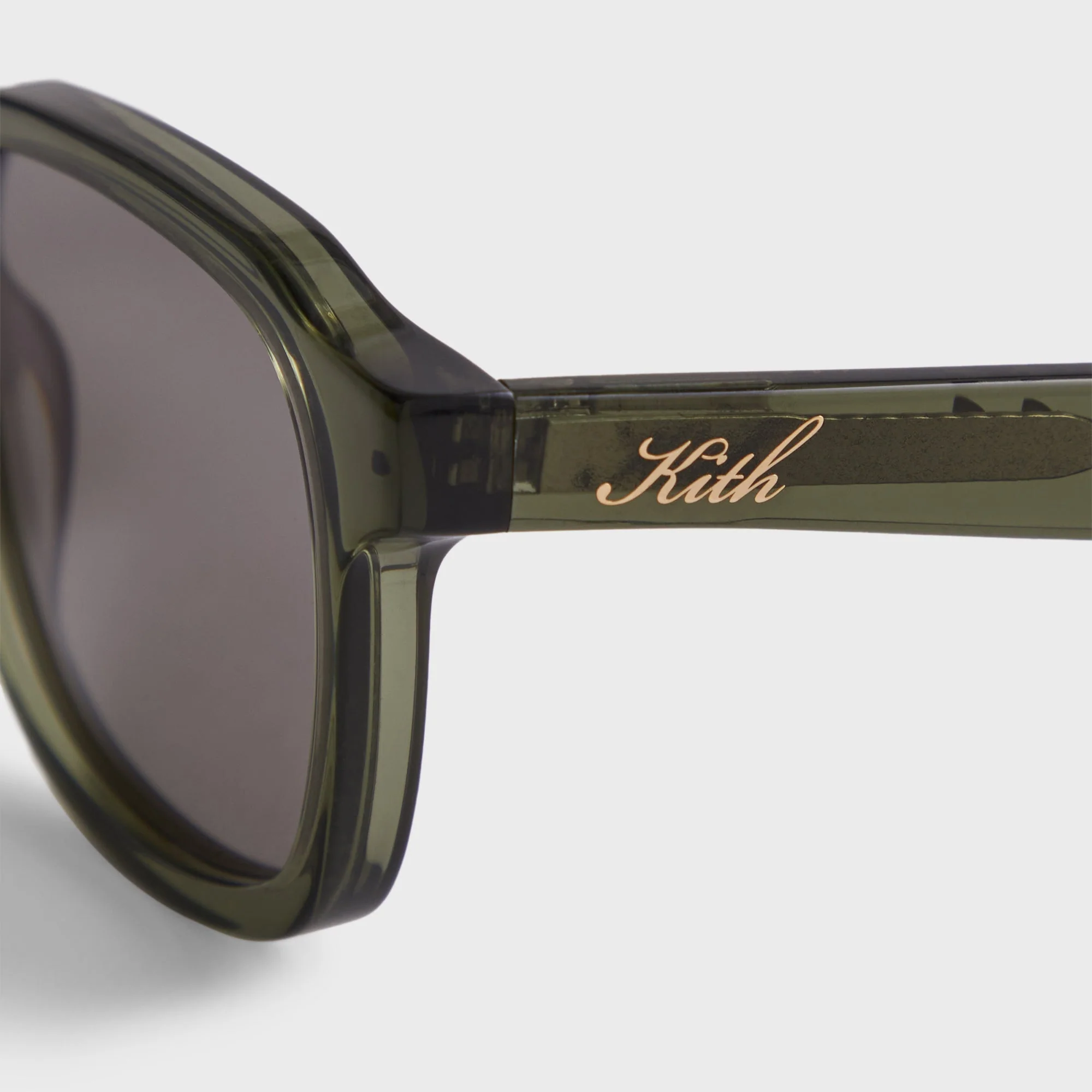 Kith Napeague Sunglasses - Green Crystal / Grey - Image 4