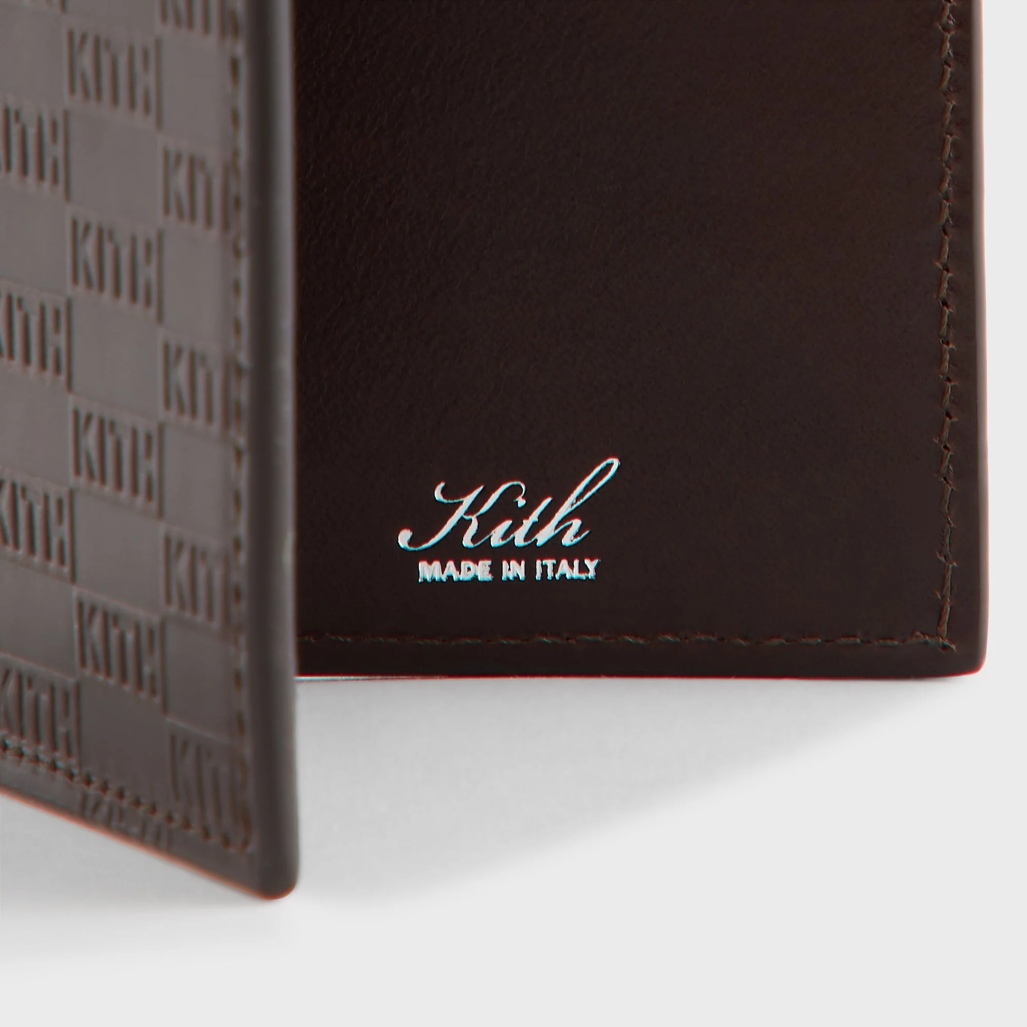 Kith Monogram Leather Bi-Fold Wallet - Incognito - Image 3
