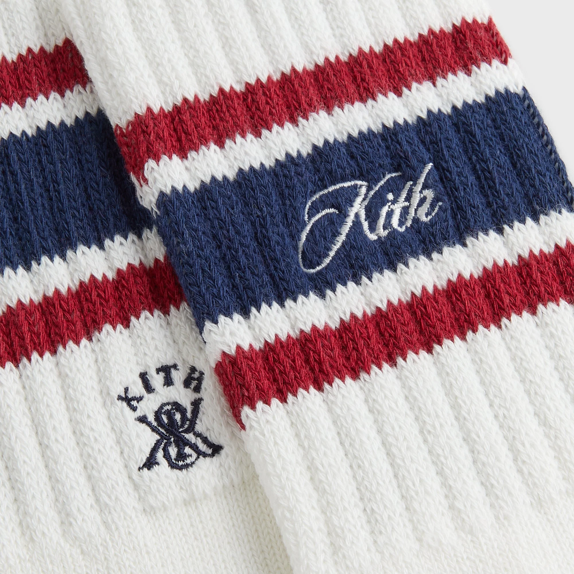Kith Striped Chunky Crew Socks - Nocturnal - Image 3