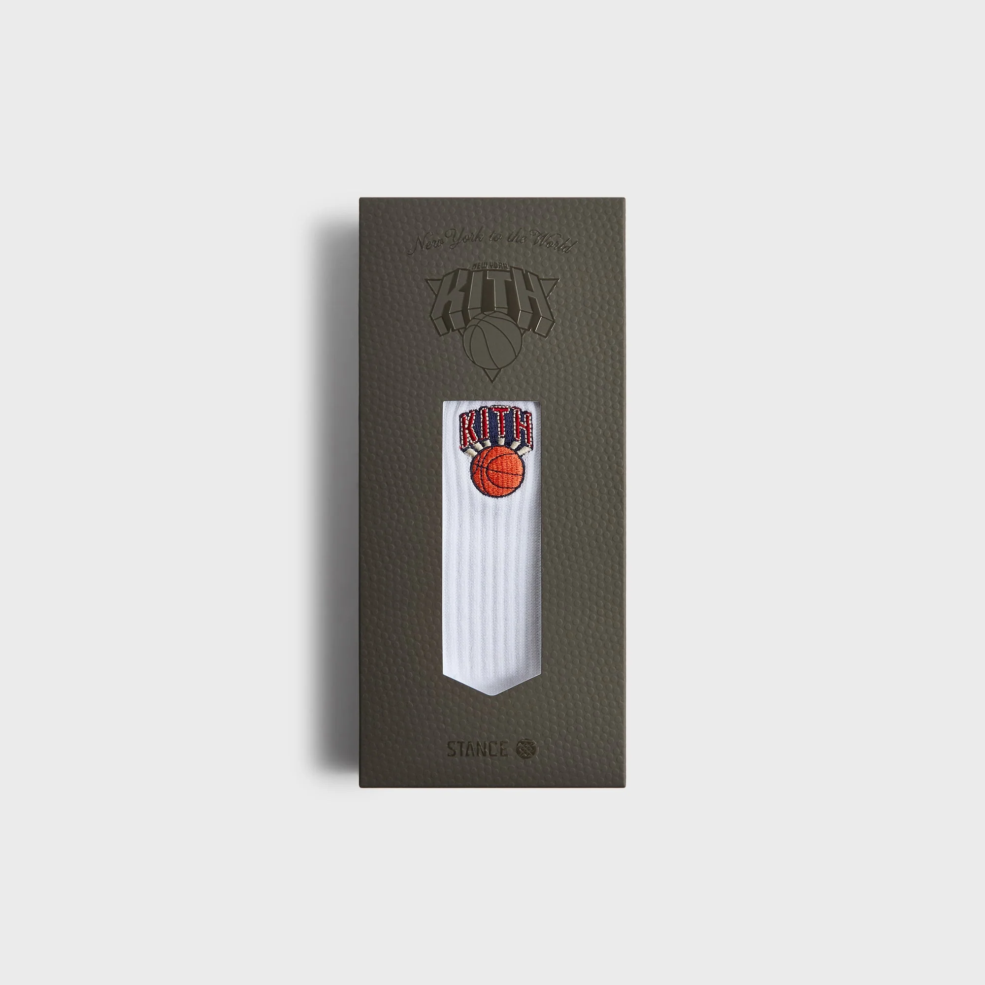 Kith for the New York Knicks Retro Logo Socks - White - Image 2