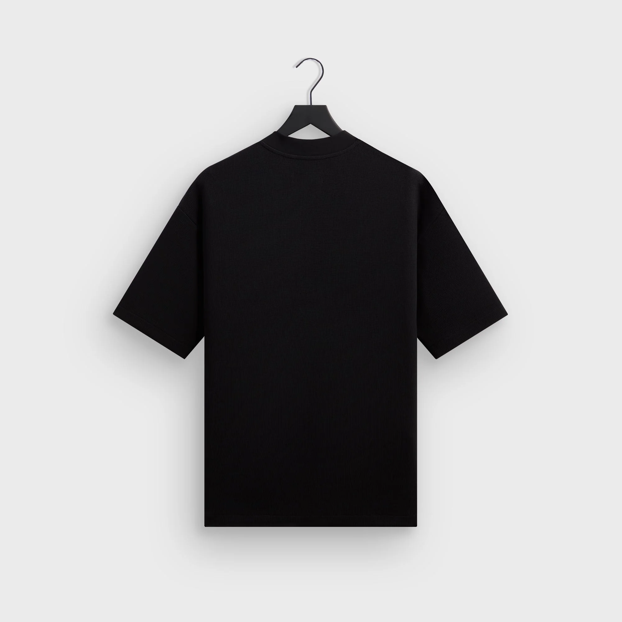 Kith Micro Waffle Tristan Henley - Black - Image 3