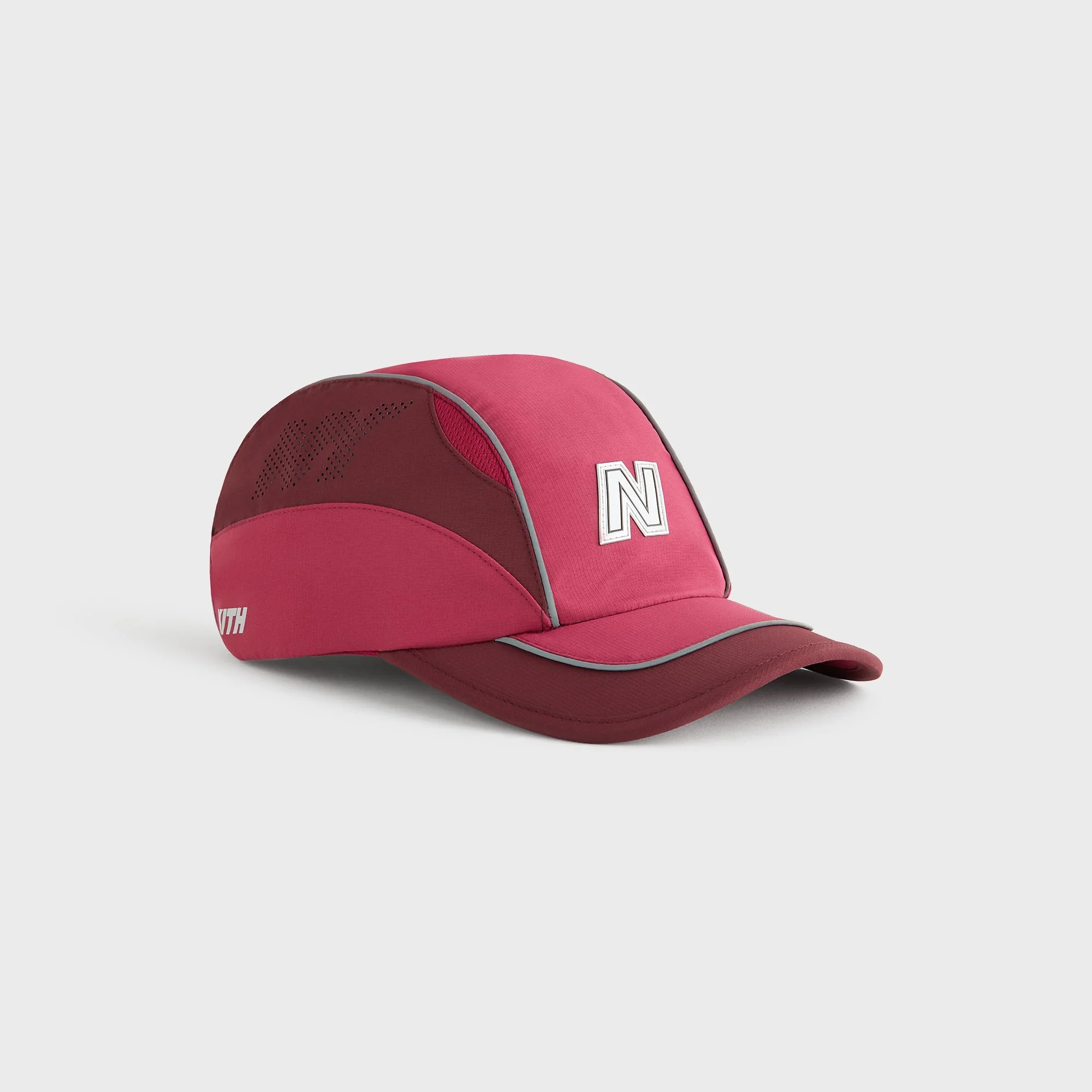 Kith & New Balance Mixed Tech Griffey Runner Cap - Biking Red - Image 4