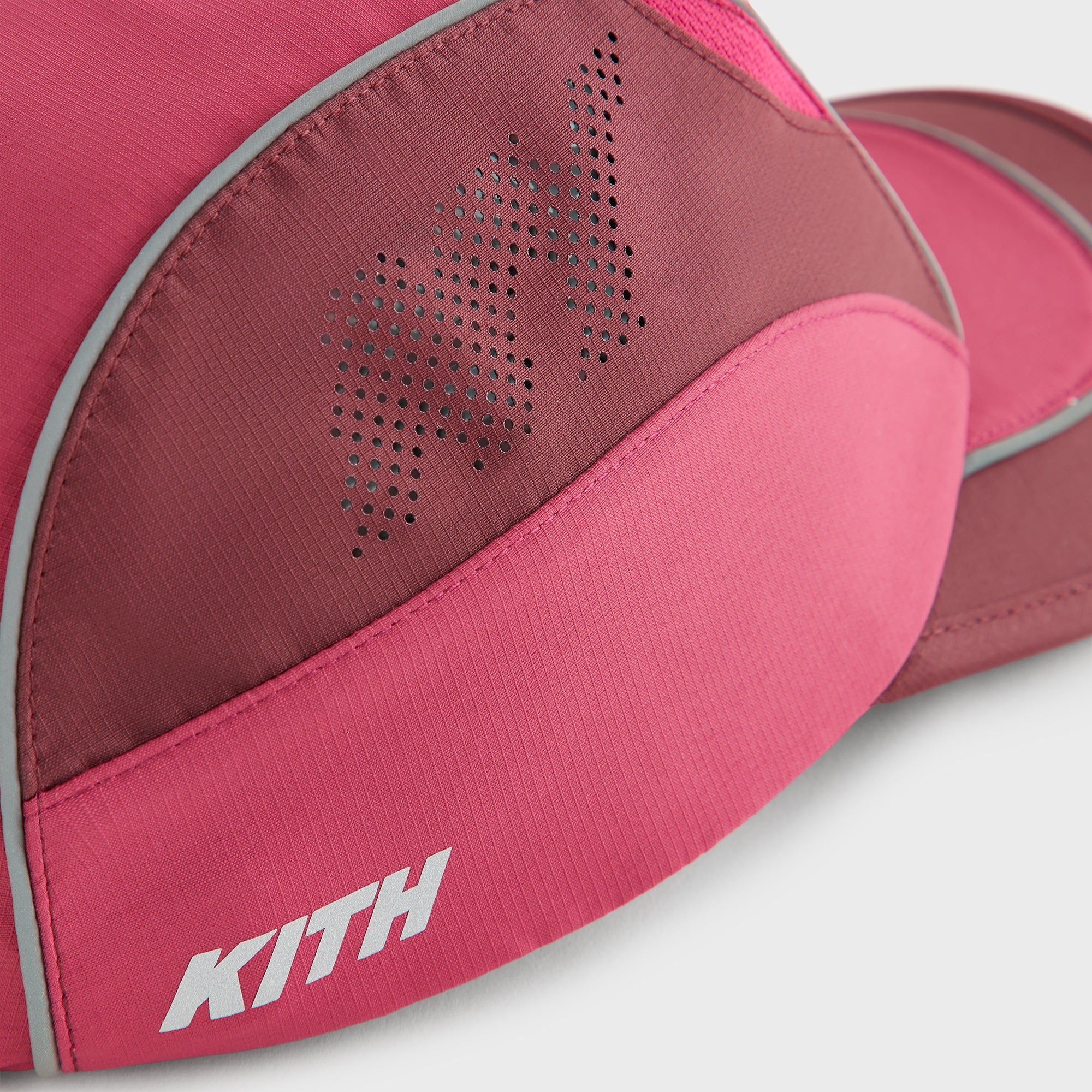 Kith & New Balance Mixed Tech Griffey Runner Cap - Biking Red - Image 6