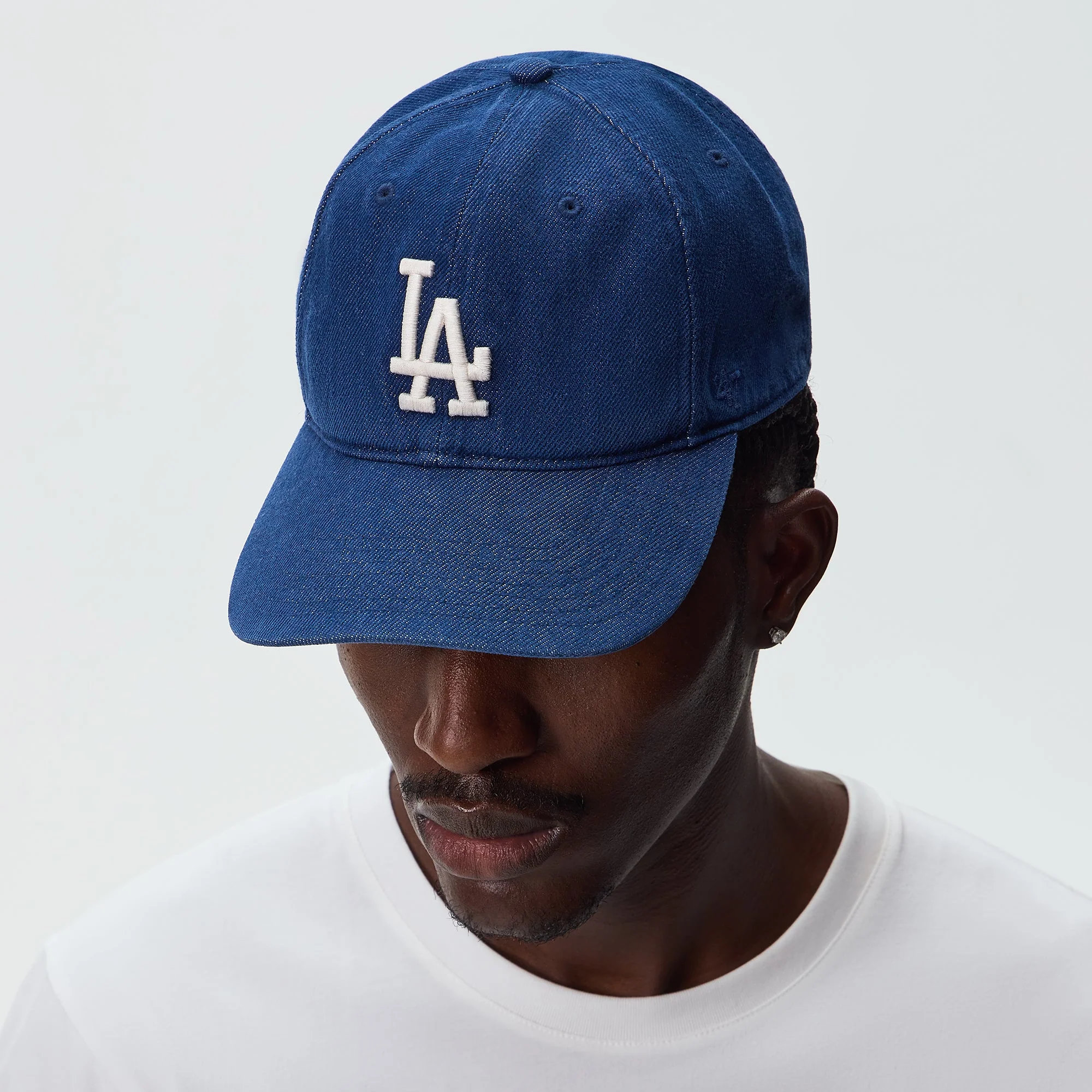 Kith & '47 for the Los Angeles Dodgers Denim Franchise LS Cap - Sway - Image 2