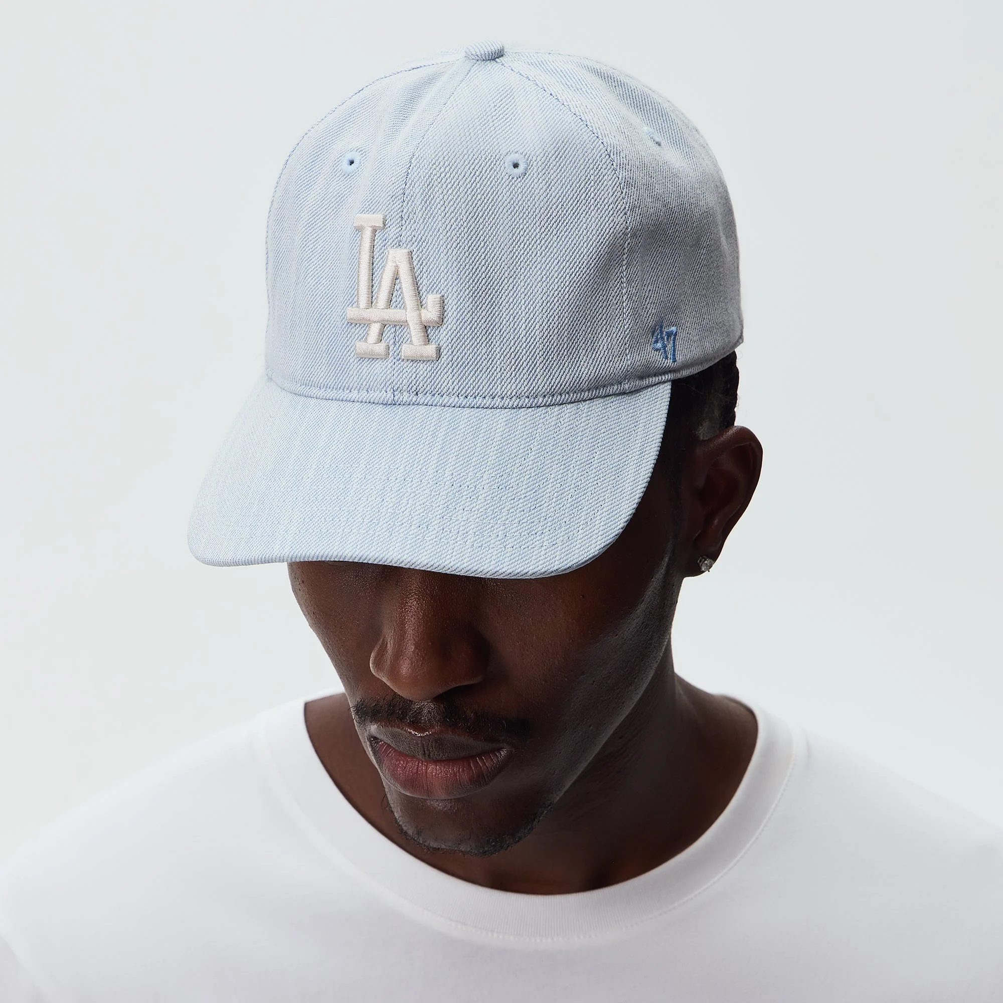Kith & '47 for the Los Angeles Dodgers Denim Franchise LS Cap - Dream Indigo - Image 2