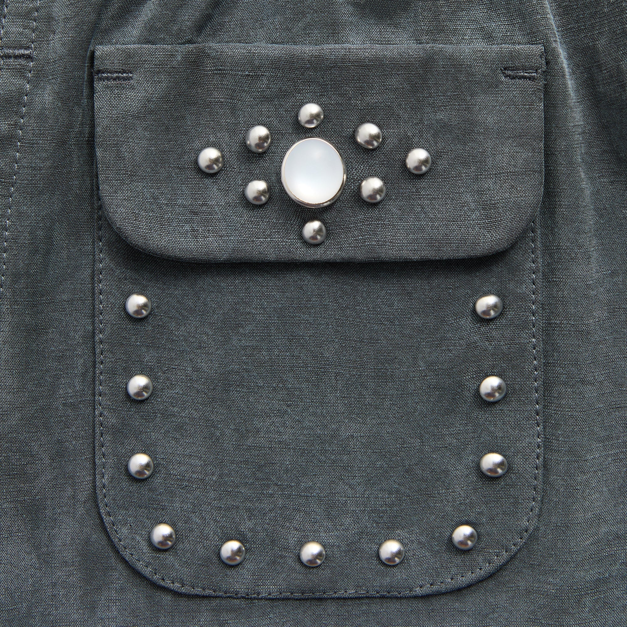&Kin Cupro Linen Kellen Short - Somber - Image 4